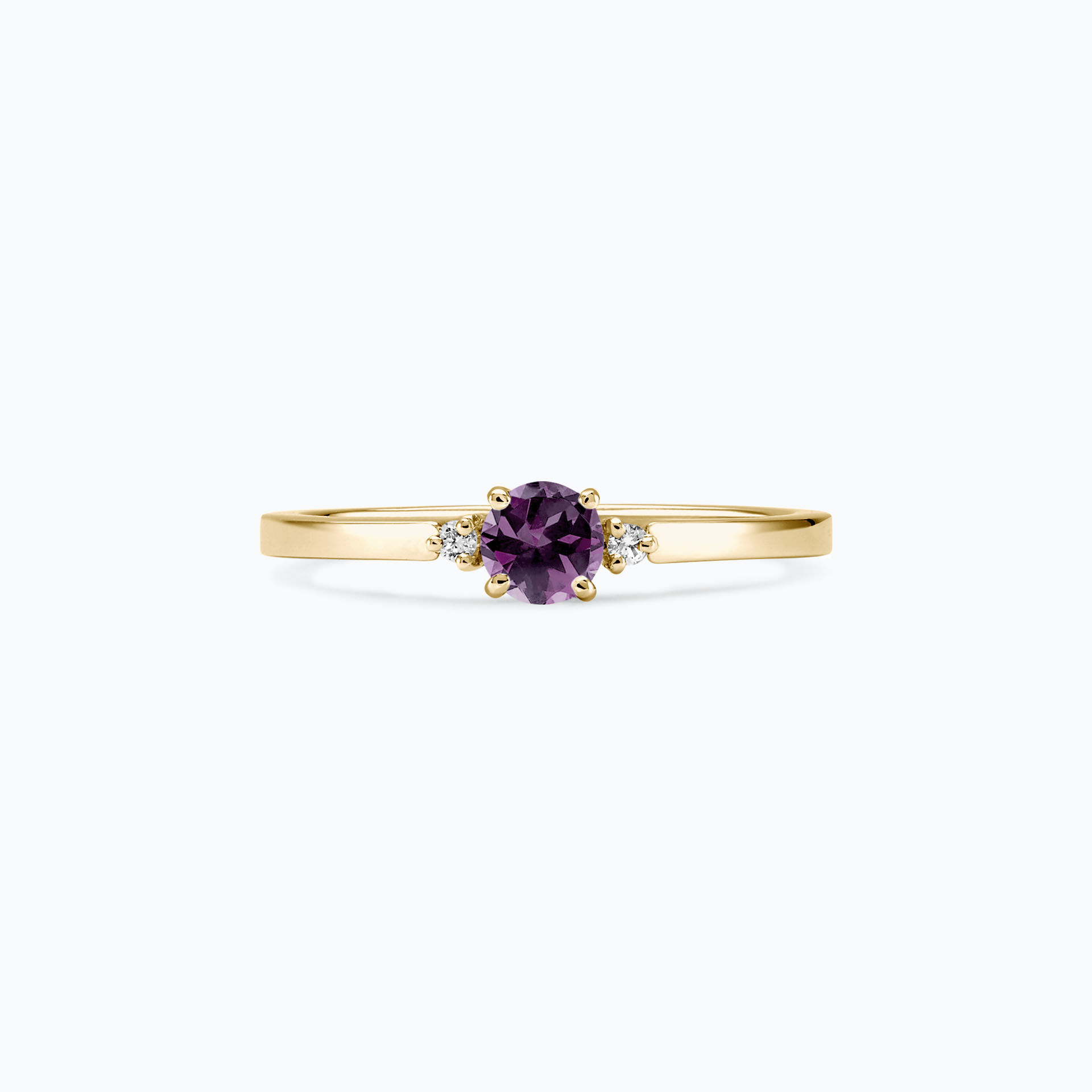 Solitaire Lolly Saphir Violet 4.5 mm