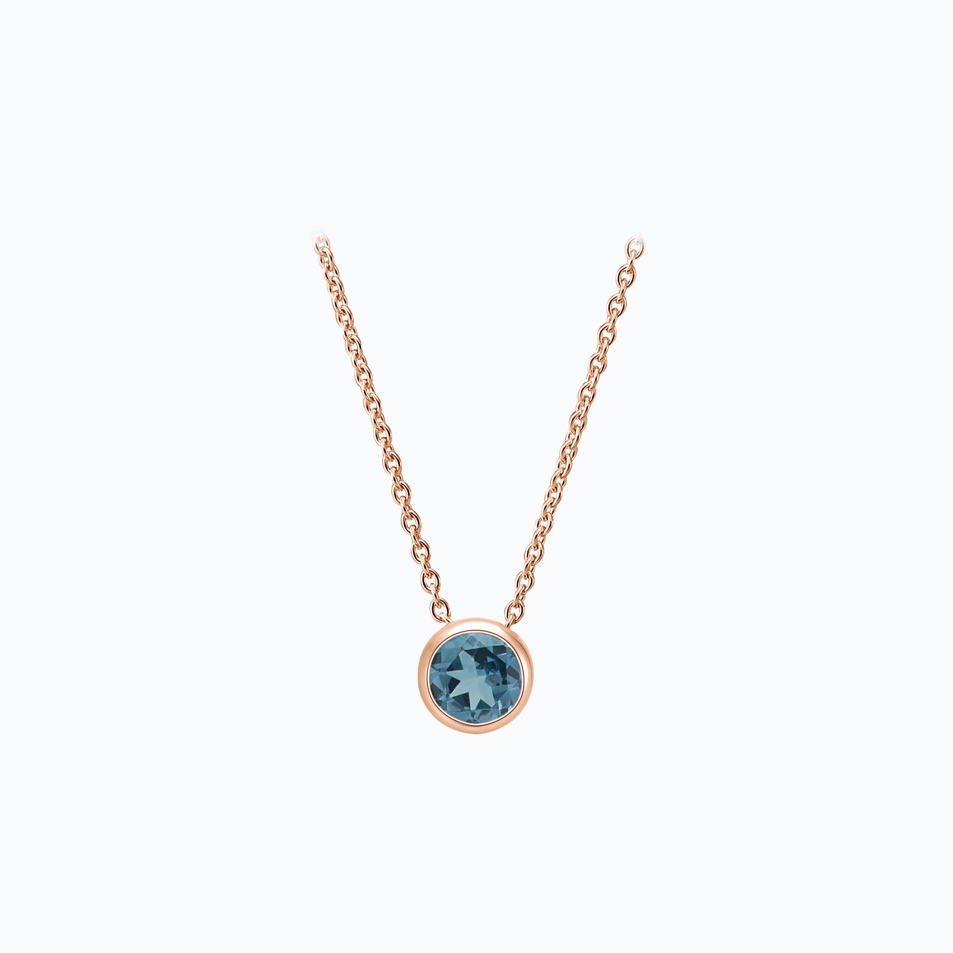 Collier Harmony Topaze Blue London 3.5 mm