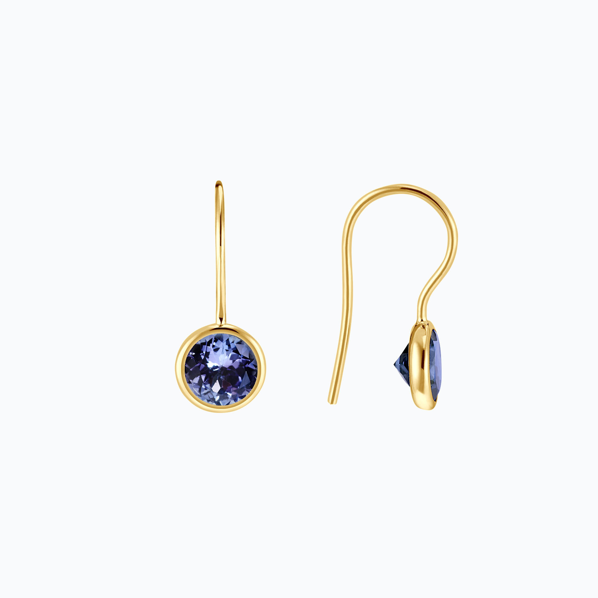 Dormeuses Nymphéa Tanzanite