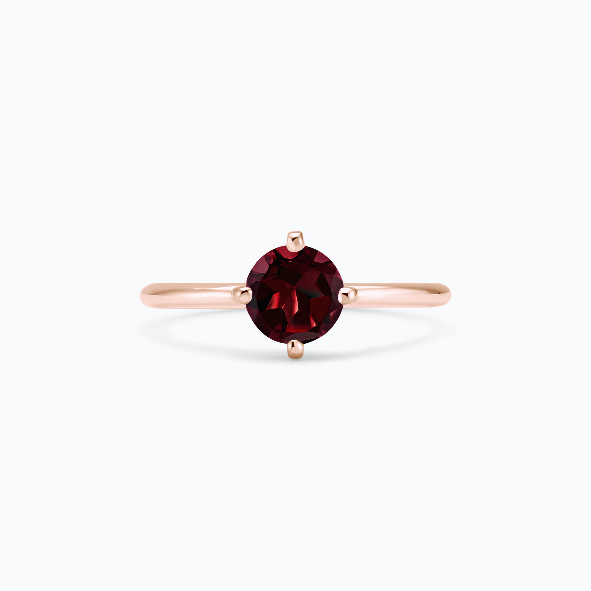 Solitaire Alva Grenat 6 mm