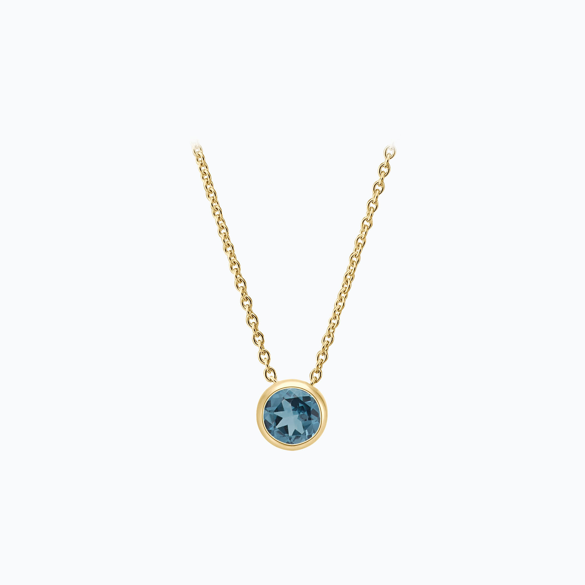Collier Harmony Topaze Blue London 3.5 mm