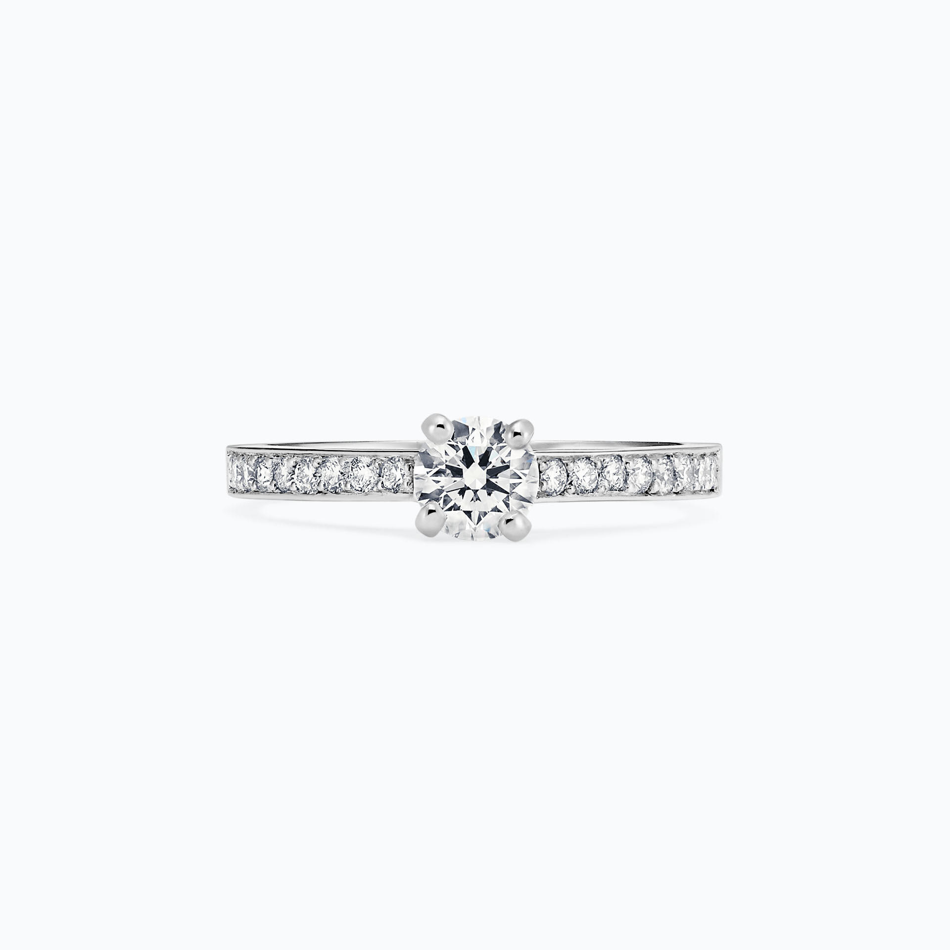 Solitaire Pavé Lagon Bleu Iconique