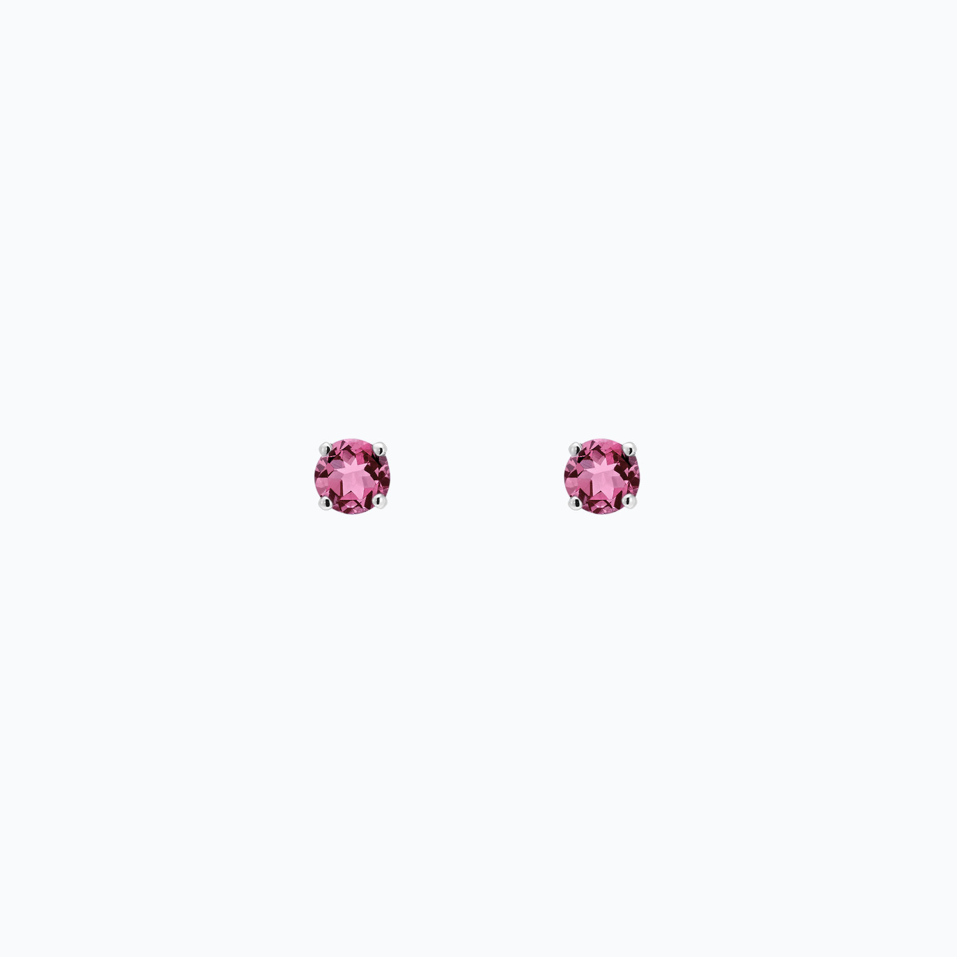 Boucles Alva Saphir Rose Pivoine 3.5 mm
