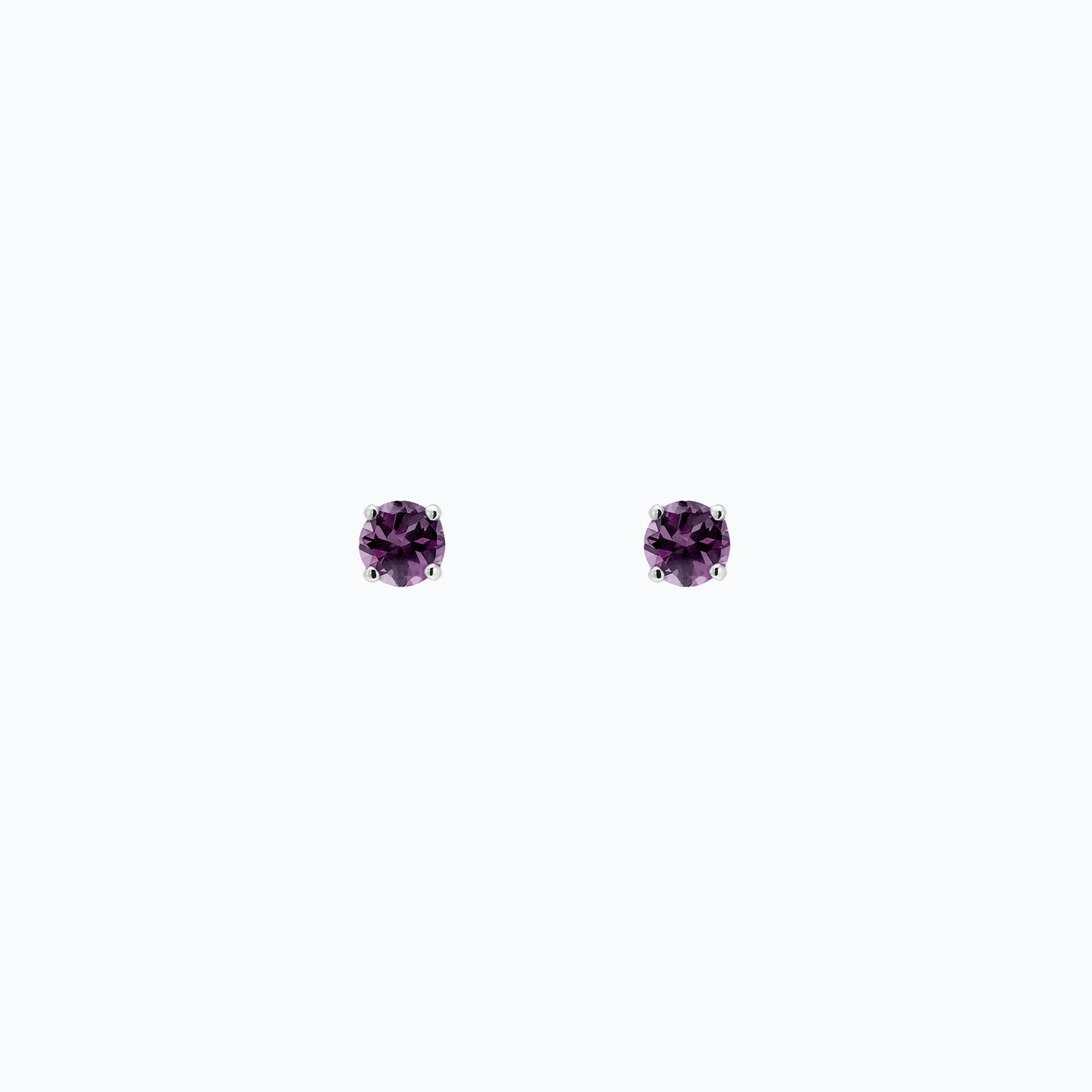 Boucles Alva Saphir Violet 3.5 mm
