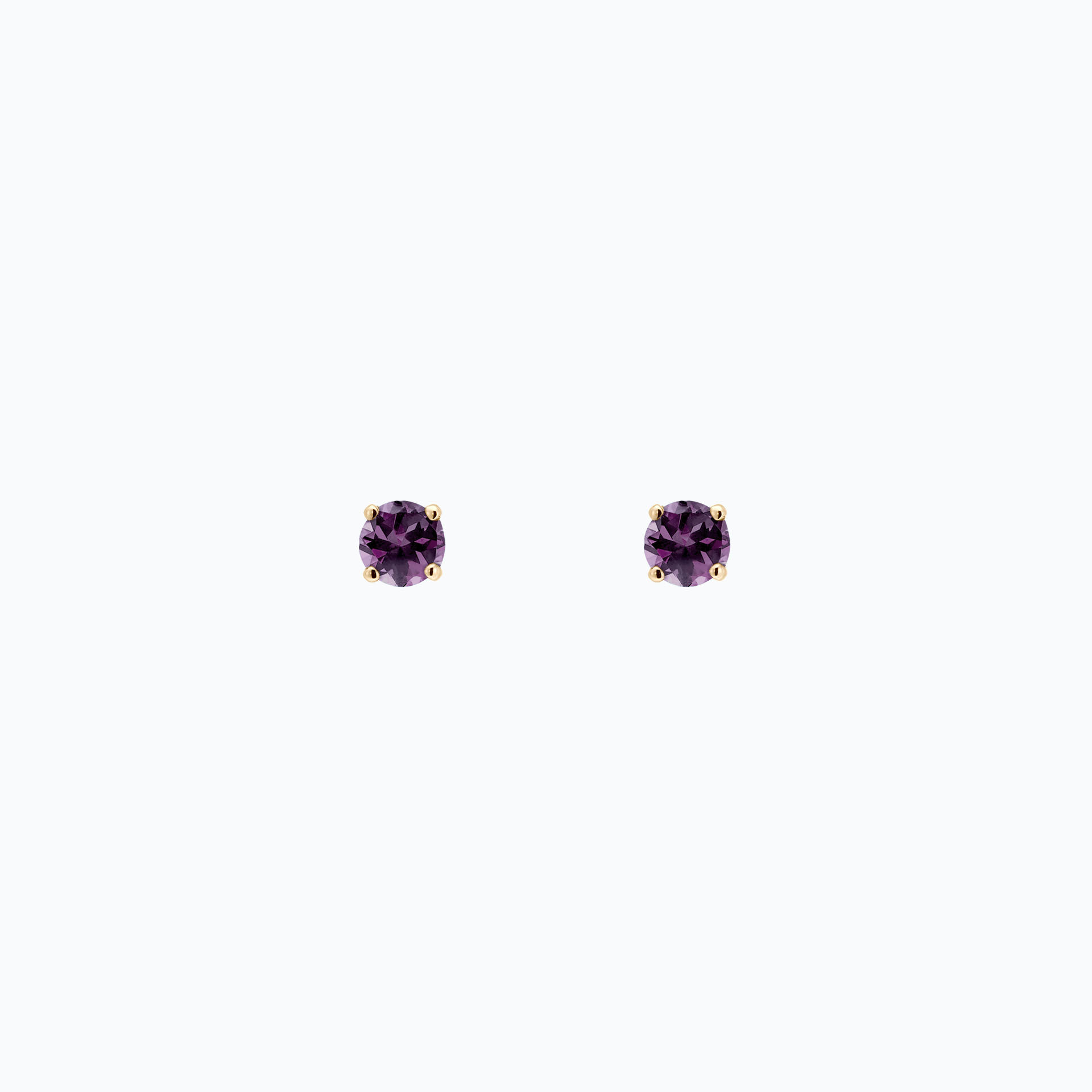 Boucles Alva Saphir Violet 3.5 mm
