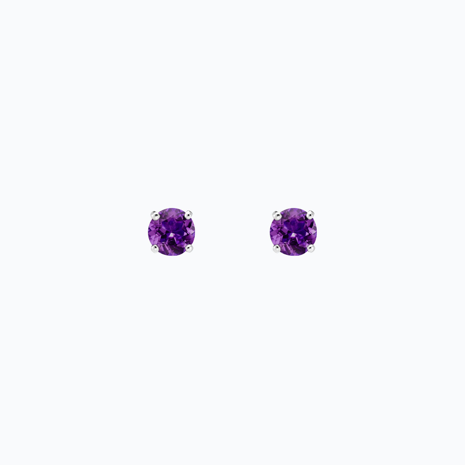 Boucles Alva Améthyste 4.5 mm