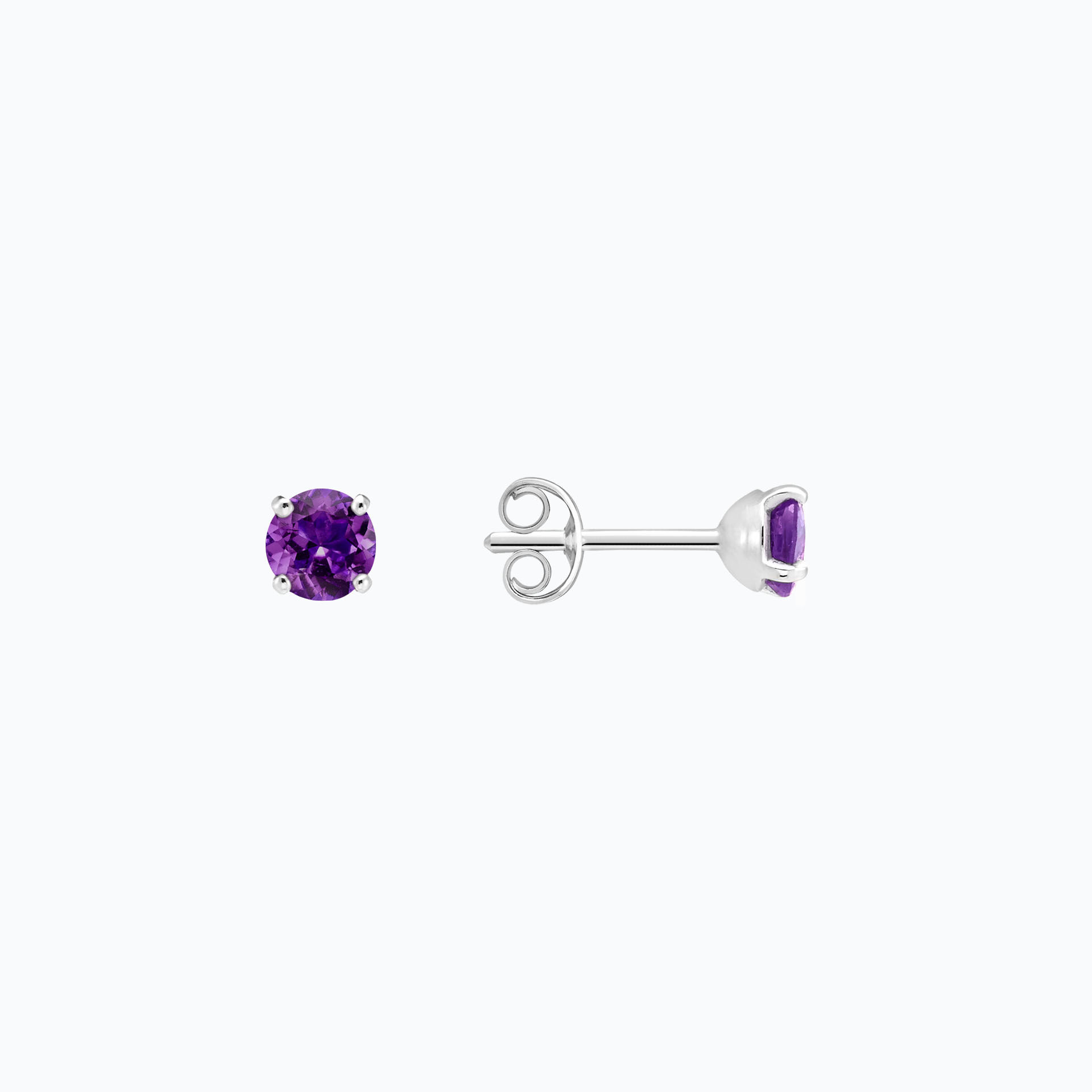 Boucles Alva Améthyste 4.5 mm