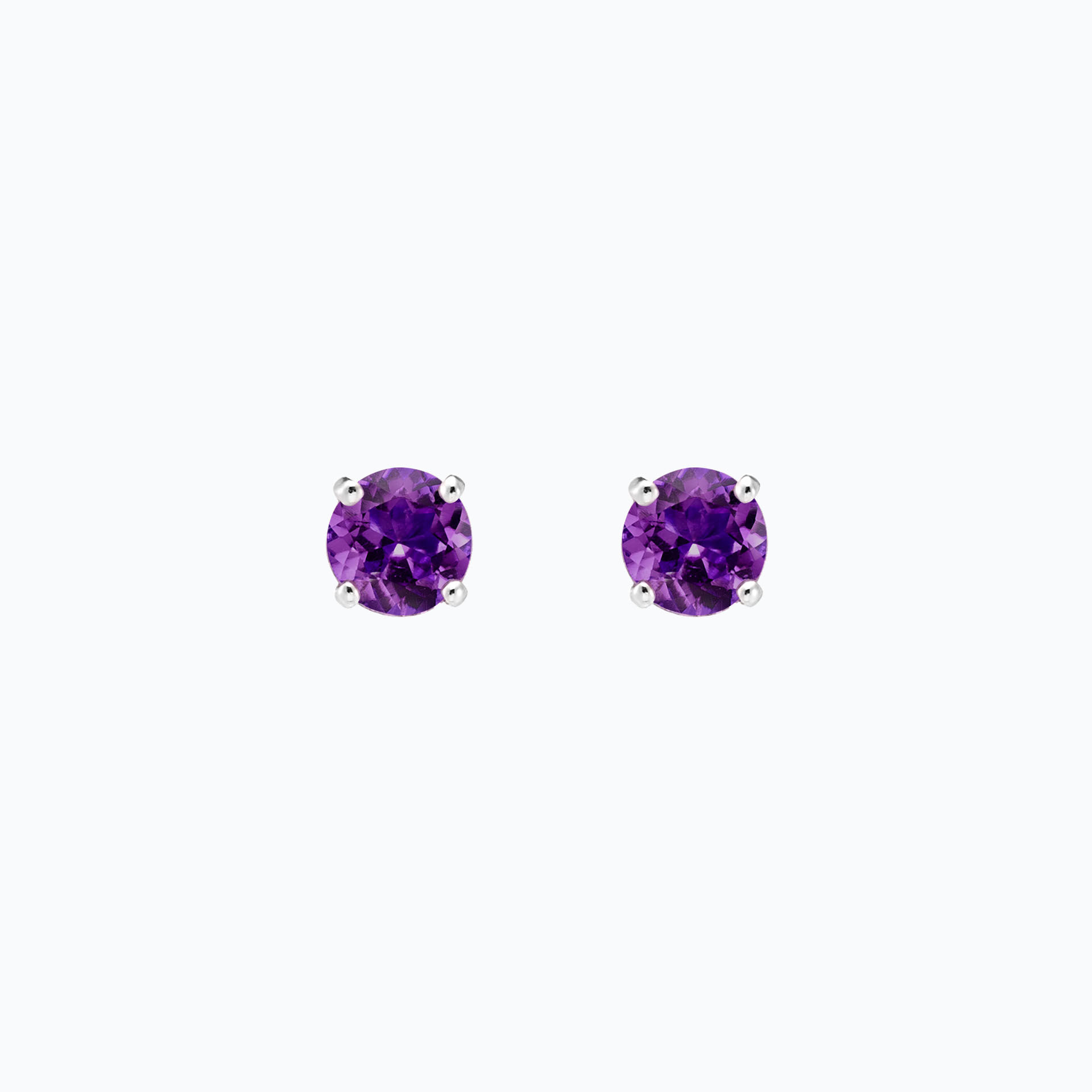 Boucles Alva Améthyste 6 mm