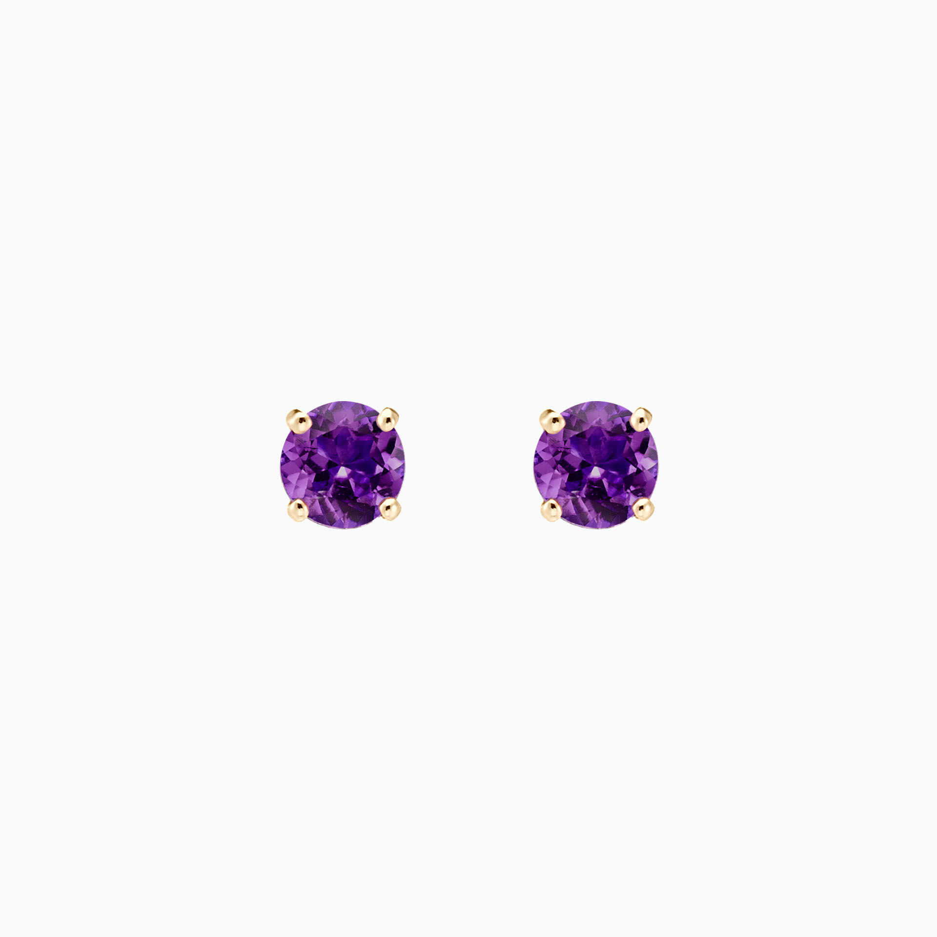 Boucles Alva Améthyste 6 mm