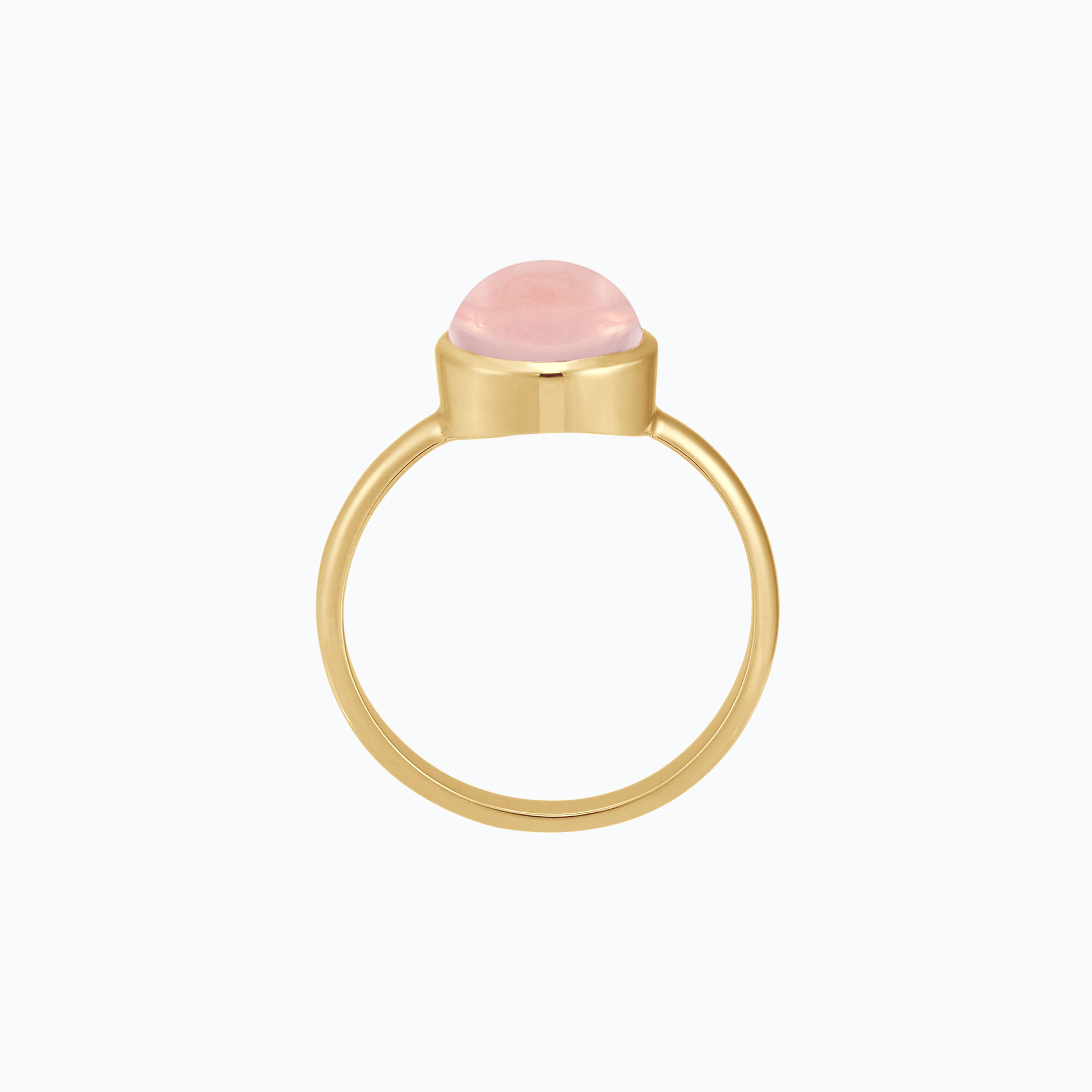 Bague Paradis Ronde Quartz Rose