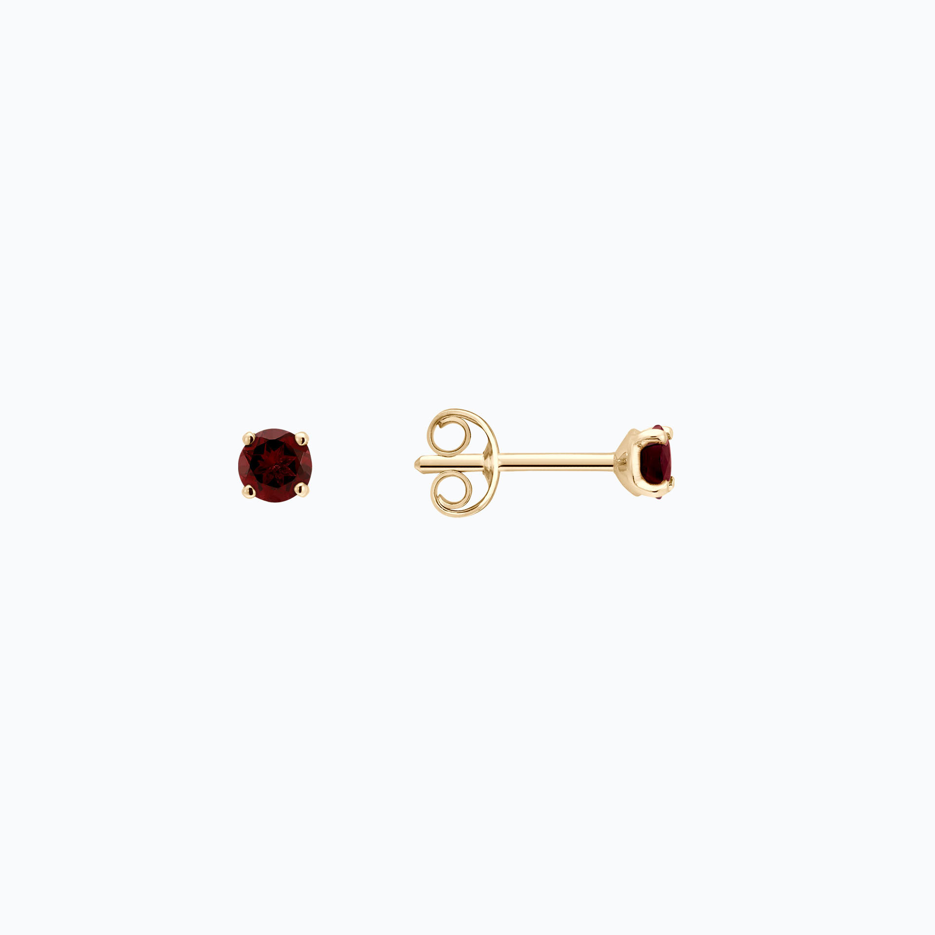 Boucles Alva Grenat 3.5 mm