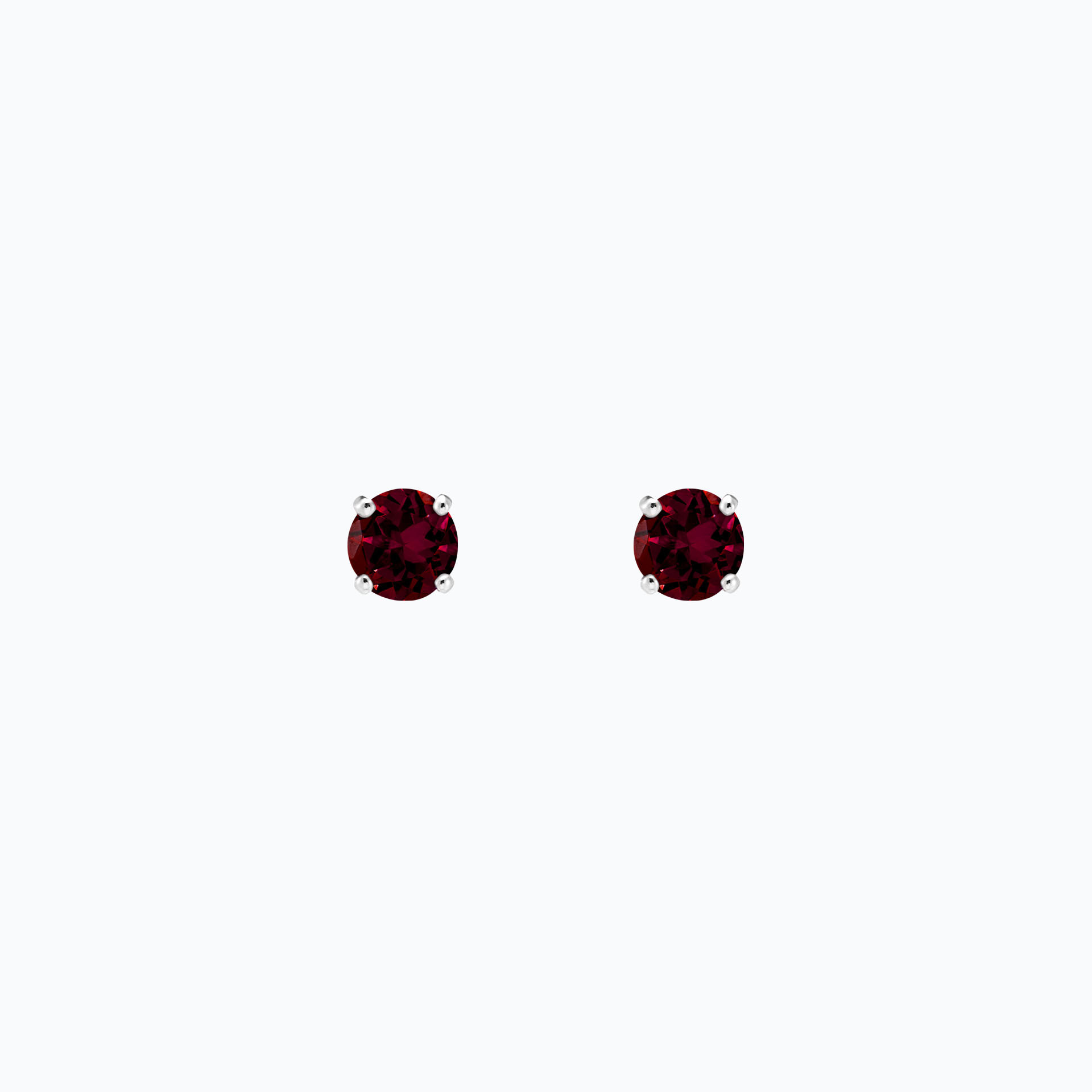 Boucles Alva Grenat Rhodolite 4.5 mm