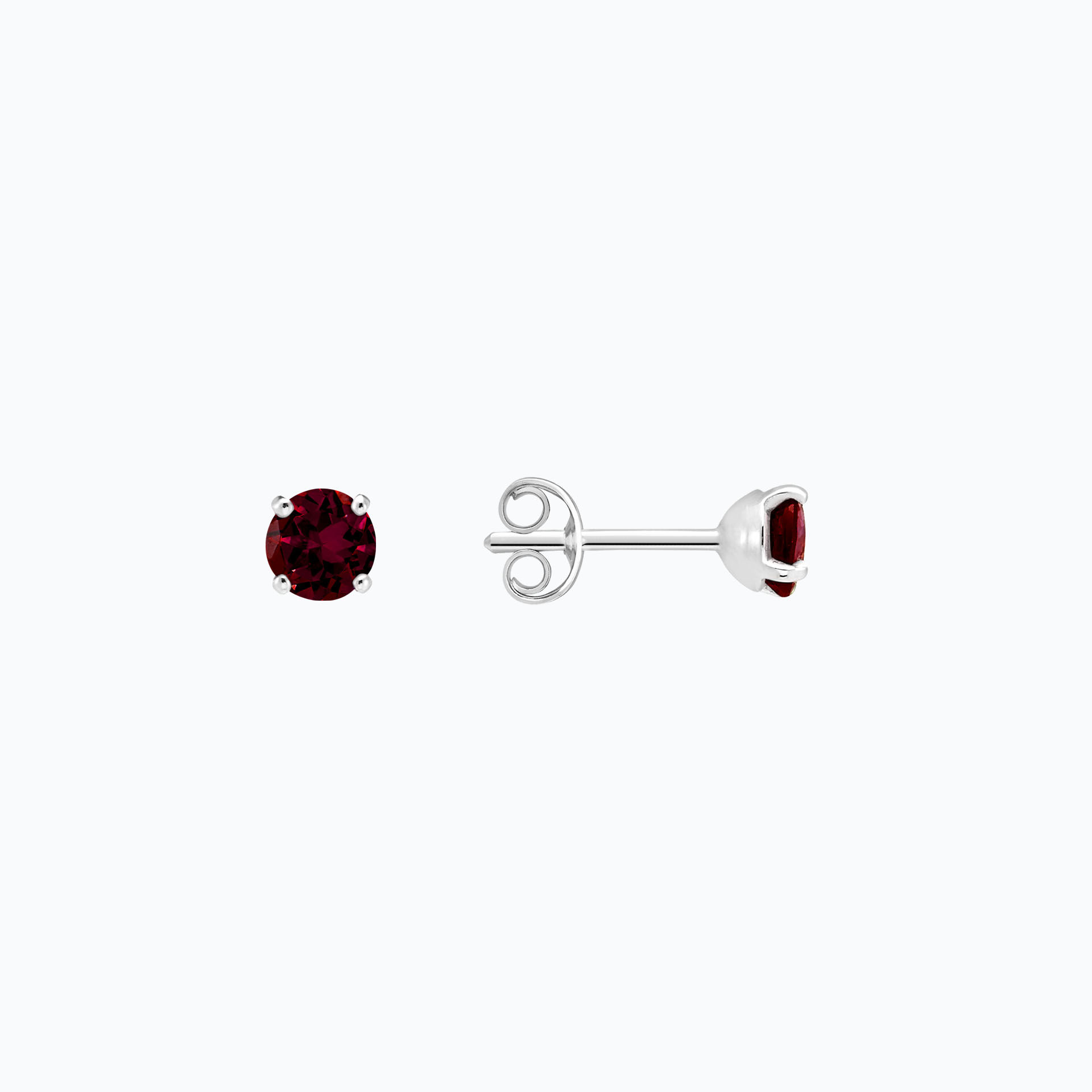 Boucles Alva Grenat Rhodolite 4.5 mm