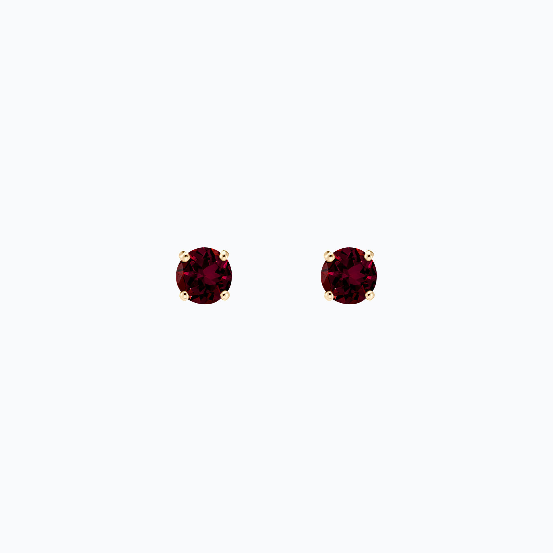 Boucles Alva Grenat Rhodolite 4.5 mm