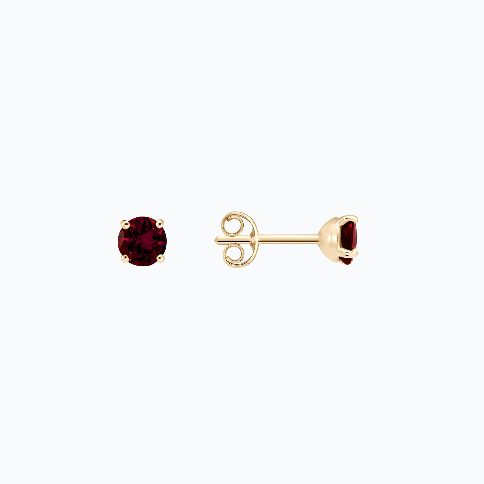 Boucles Alva Grenat Rhodolite 4.5 mm