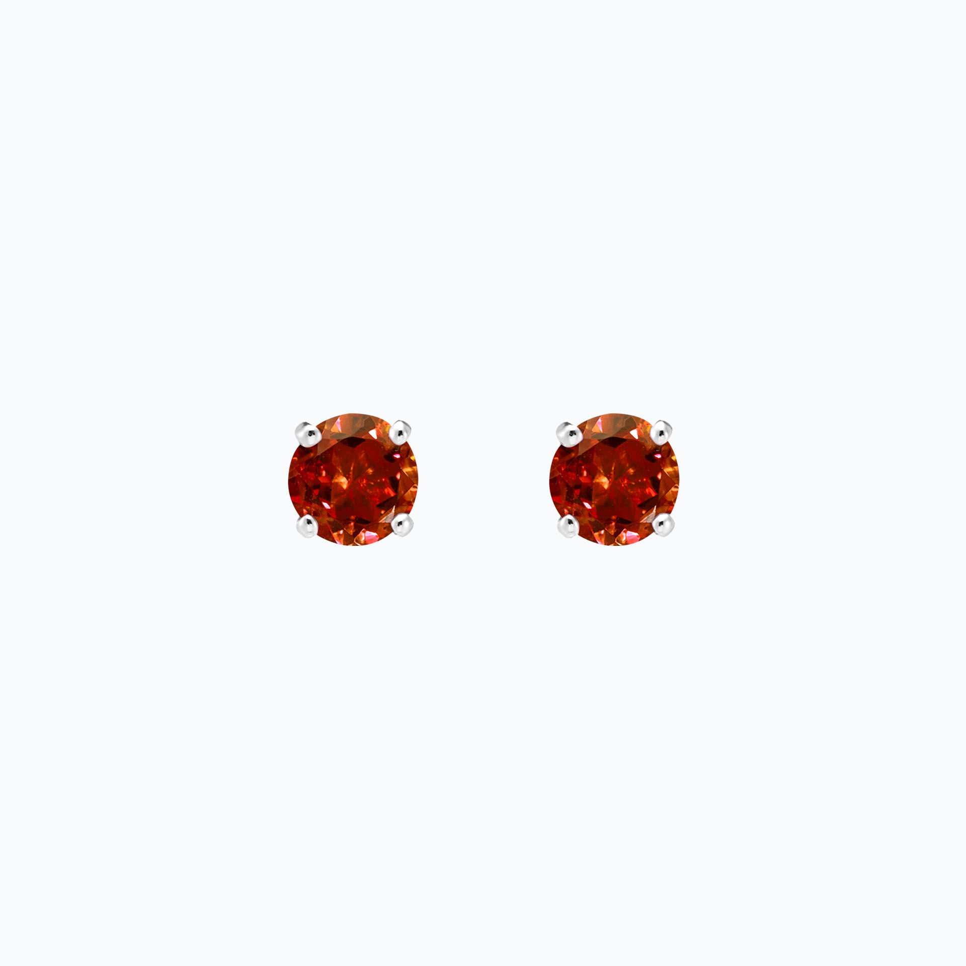 Boucles Alva Grenat Mandarin 6 mm