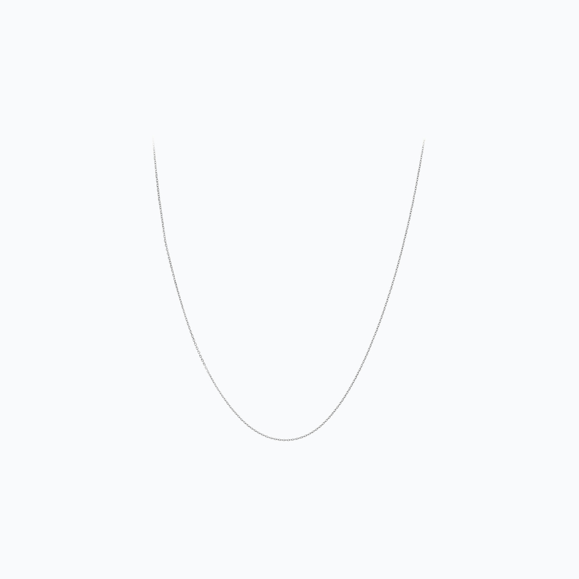 Chaine Forçat Diamantée 1.00 mm 45 cm