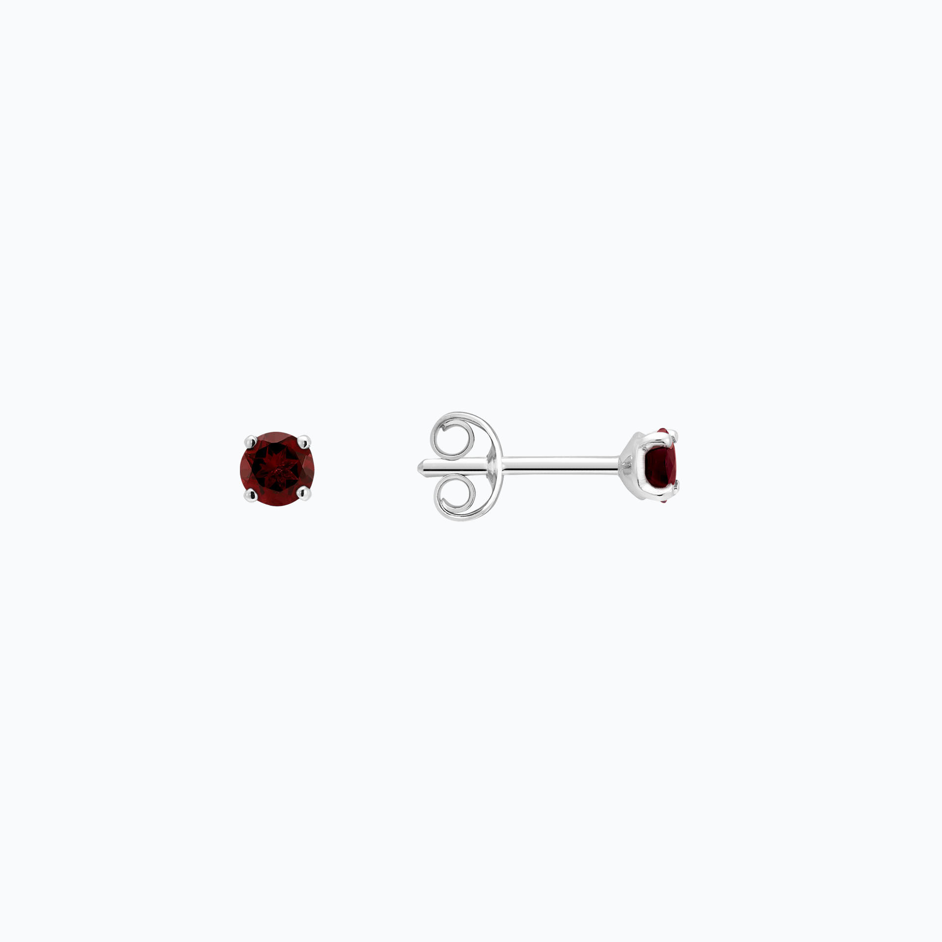 Boucles Alva Grenat 3.5 mm