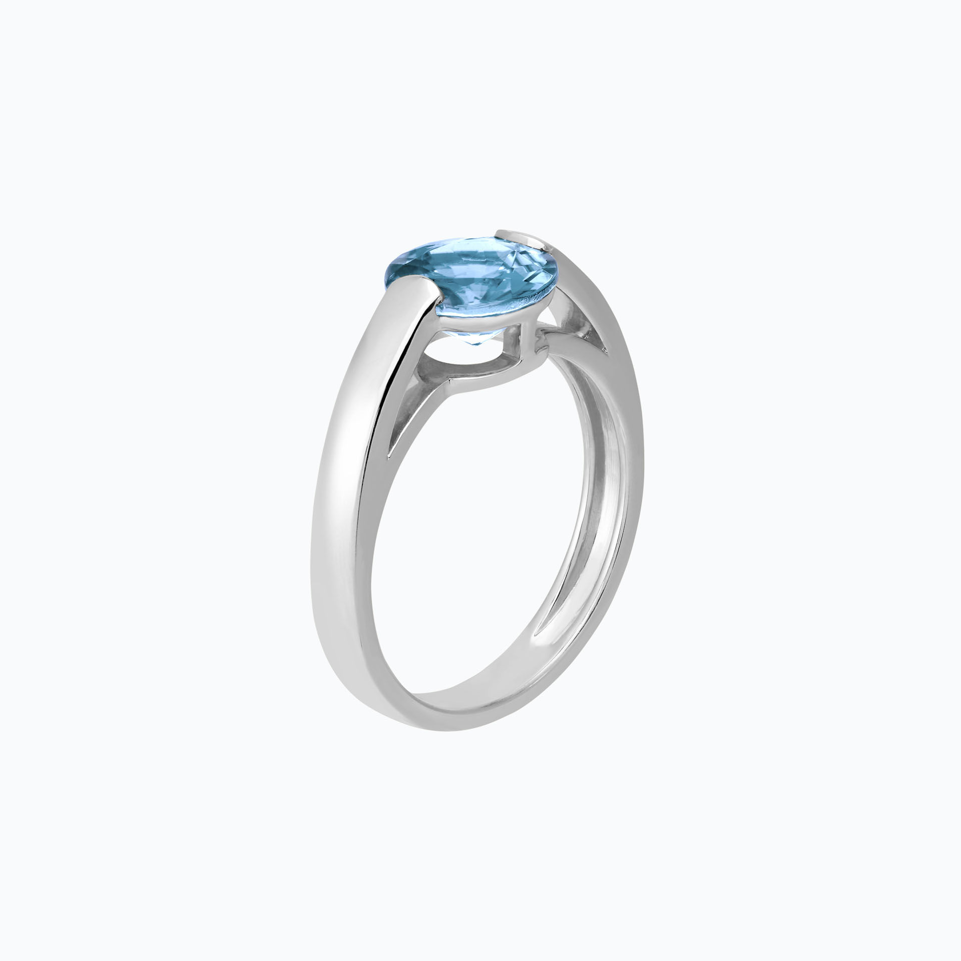 Bague Nymphéa Aigue-marine