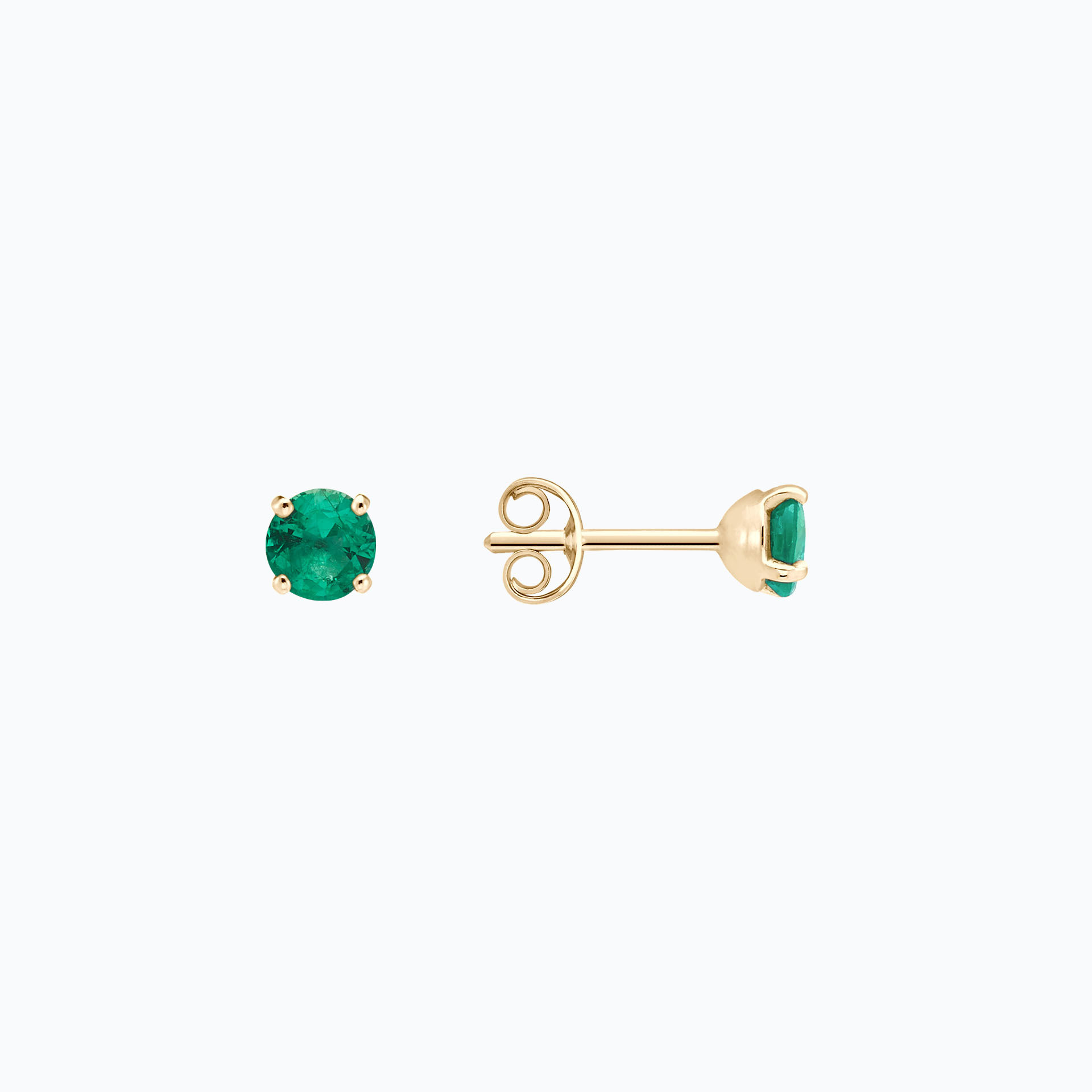 Boucles Alva Émeraude 4.5 mm