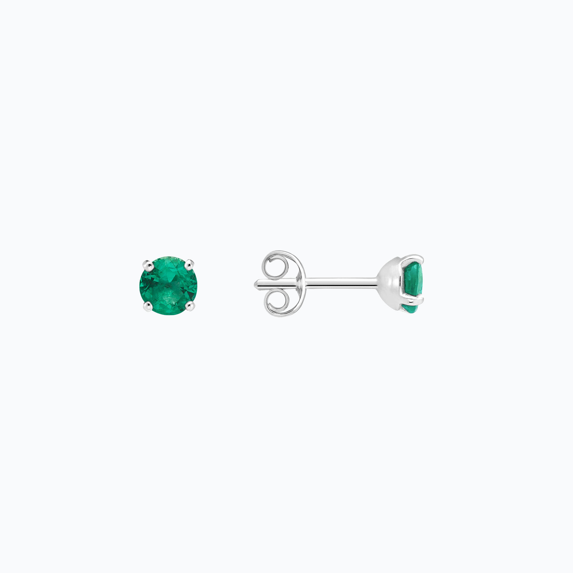 Boucles Alva Émeraude 4.5 mm