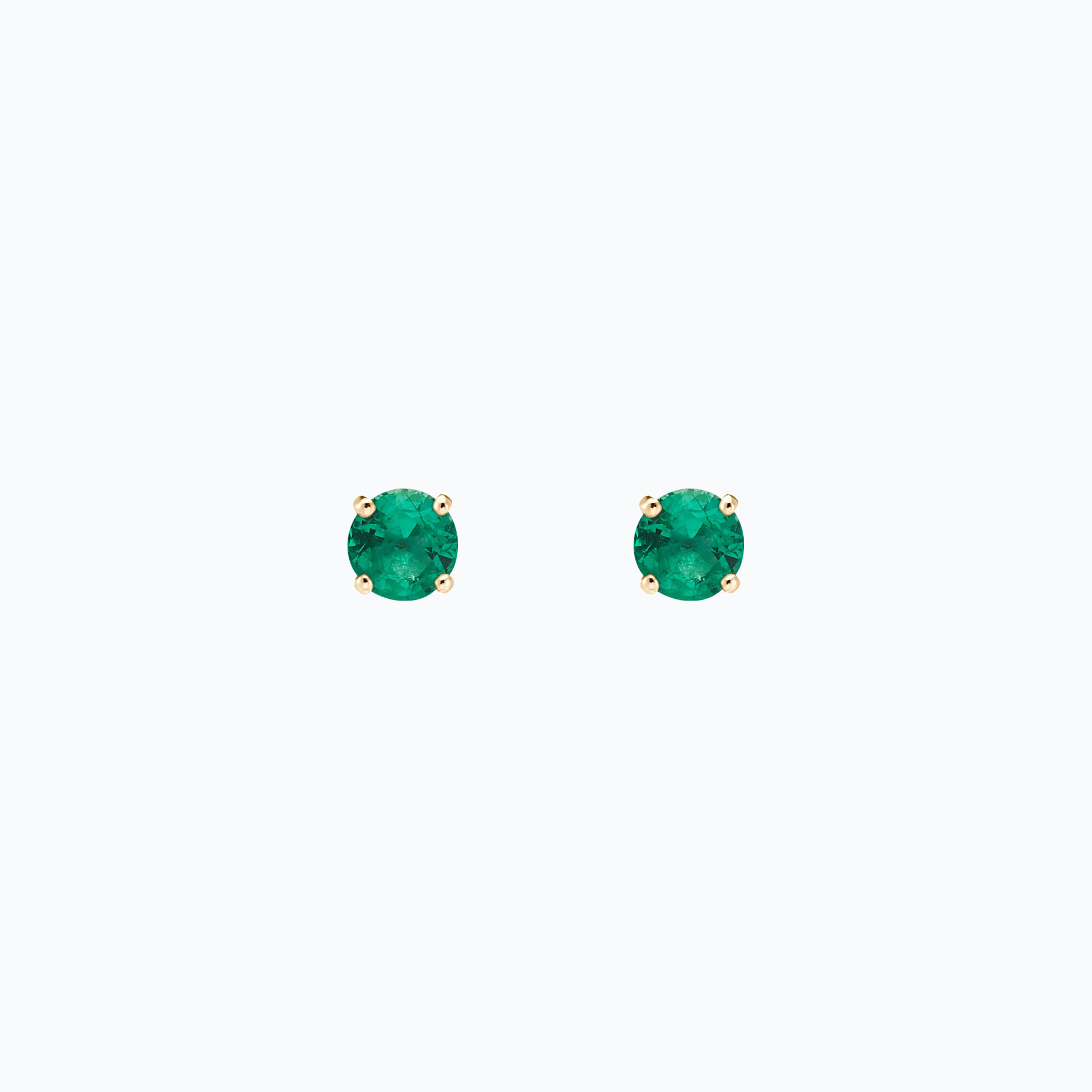 Boucles Alva Émeraude 4.5 mm