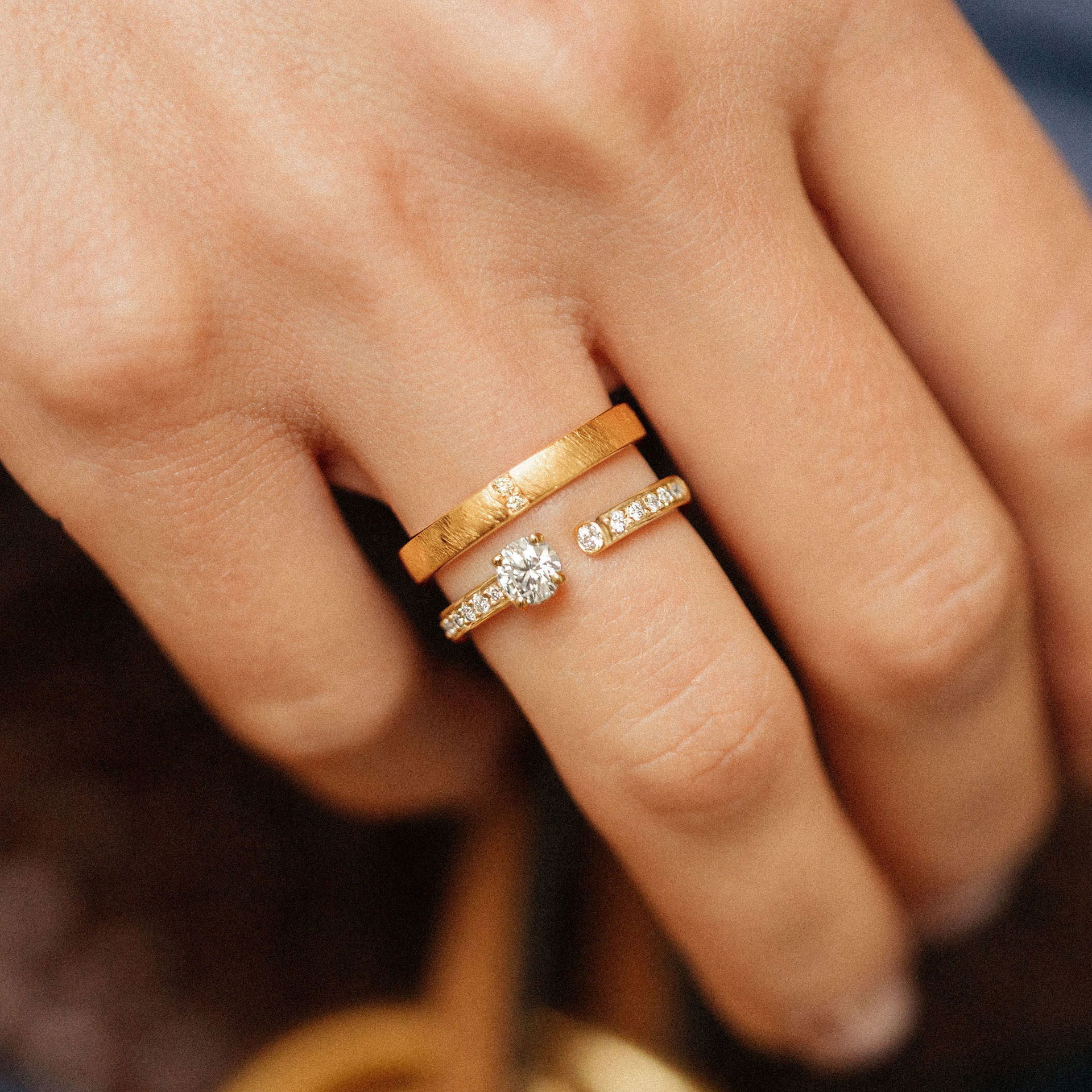 Solitaire Pavé Syracuse