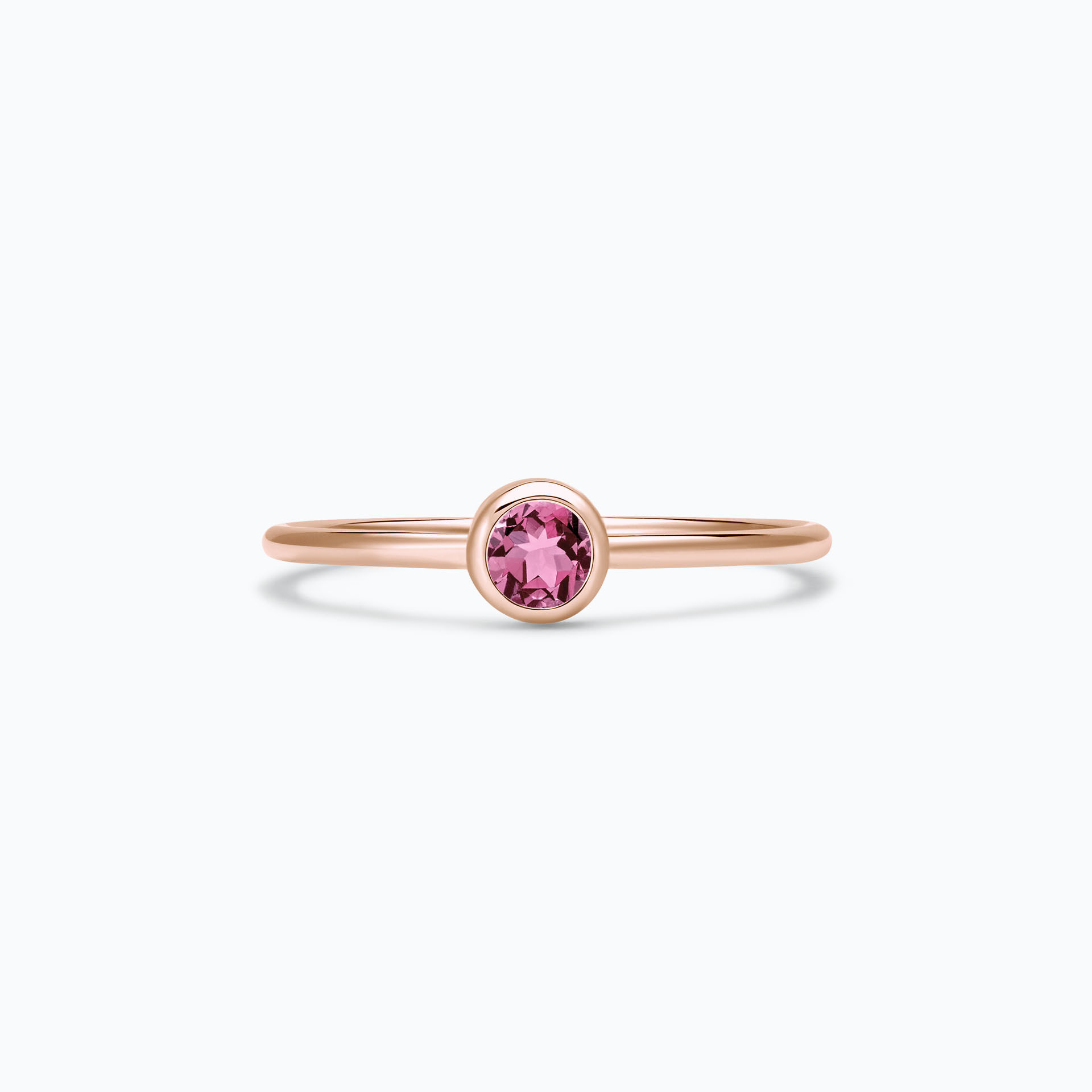 Solitaire Harmony Saphir Rose Pivoine 3.5 mm