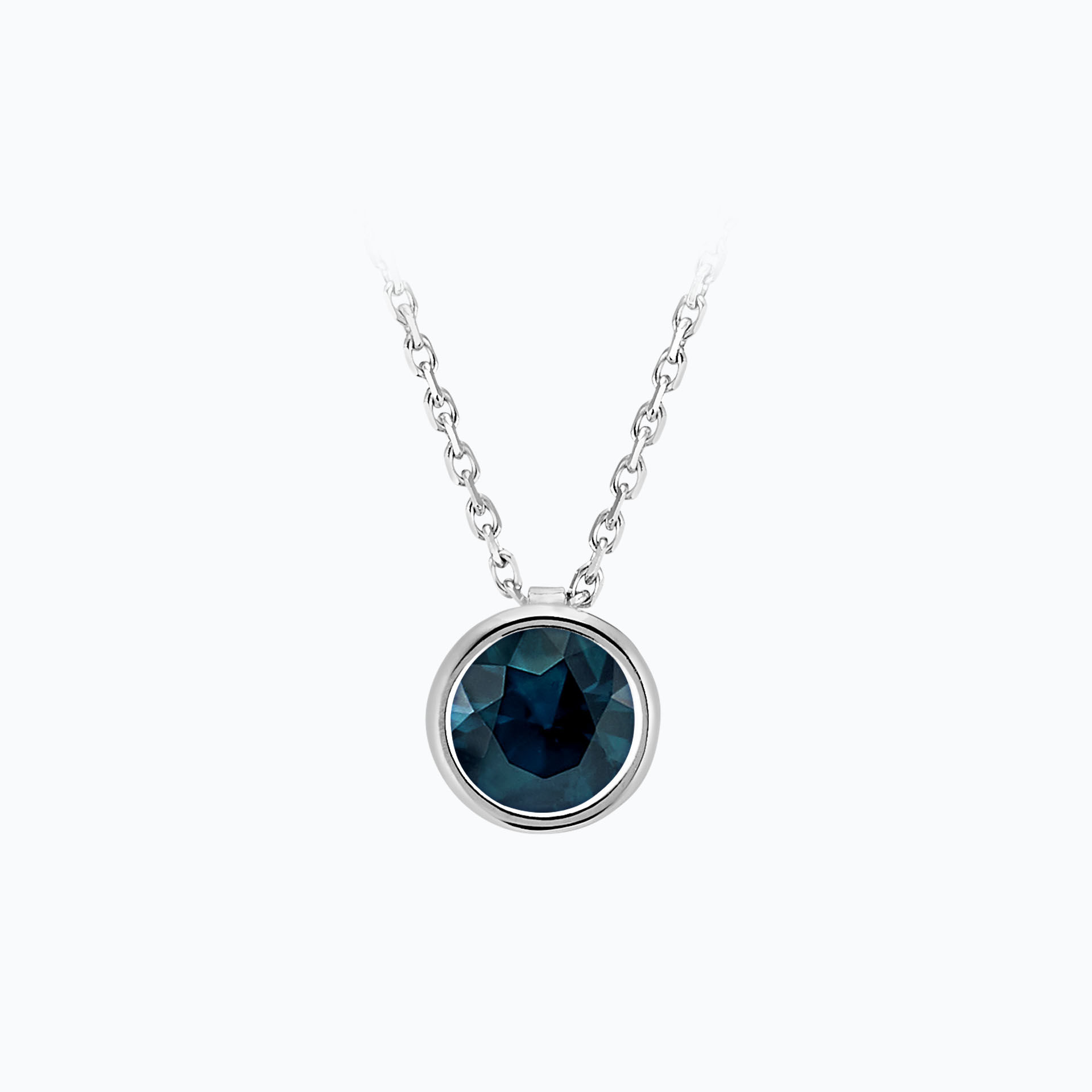 Collier Nymphéa Topaze Blue London