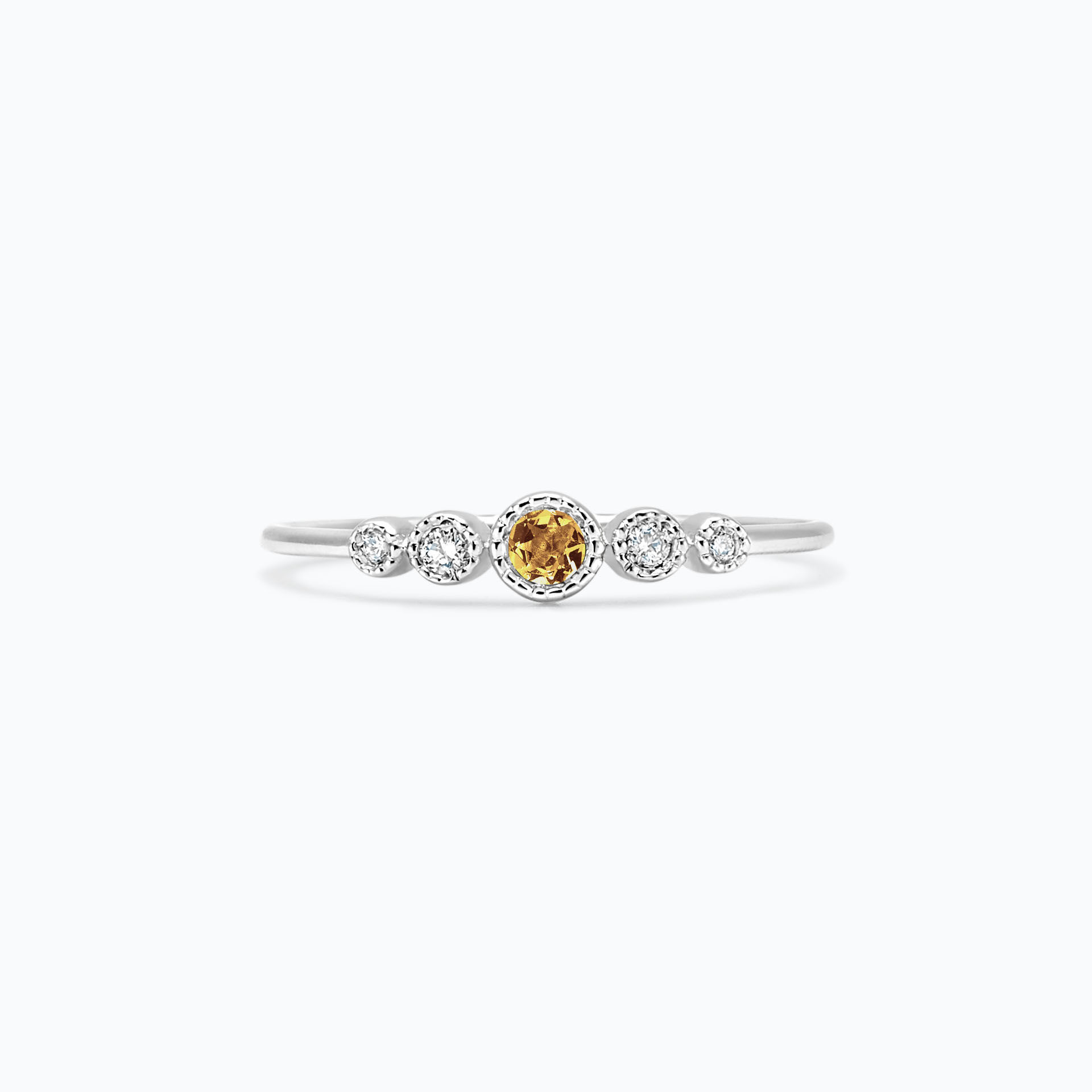 Solitaire Léa Millegrain Saphir Jaune Tournesol