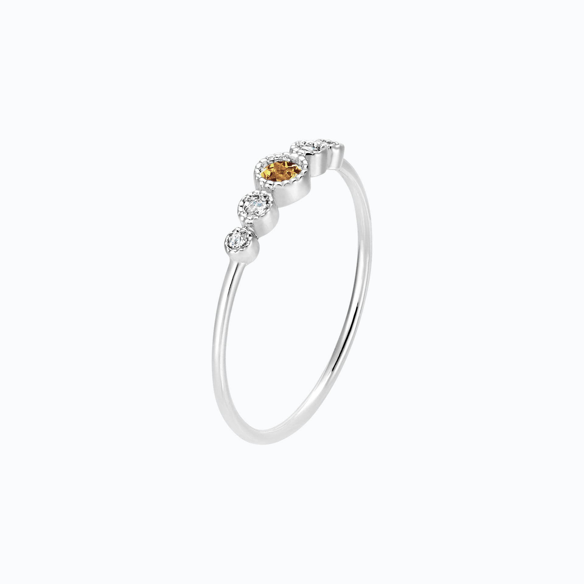 Solitaire Léa Millegrain Saphir Jaune Tournesol