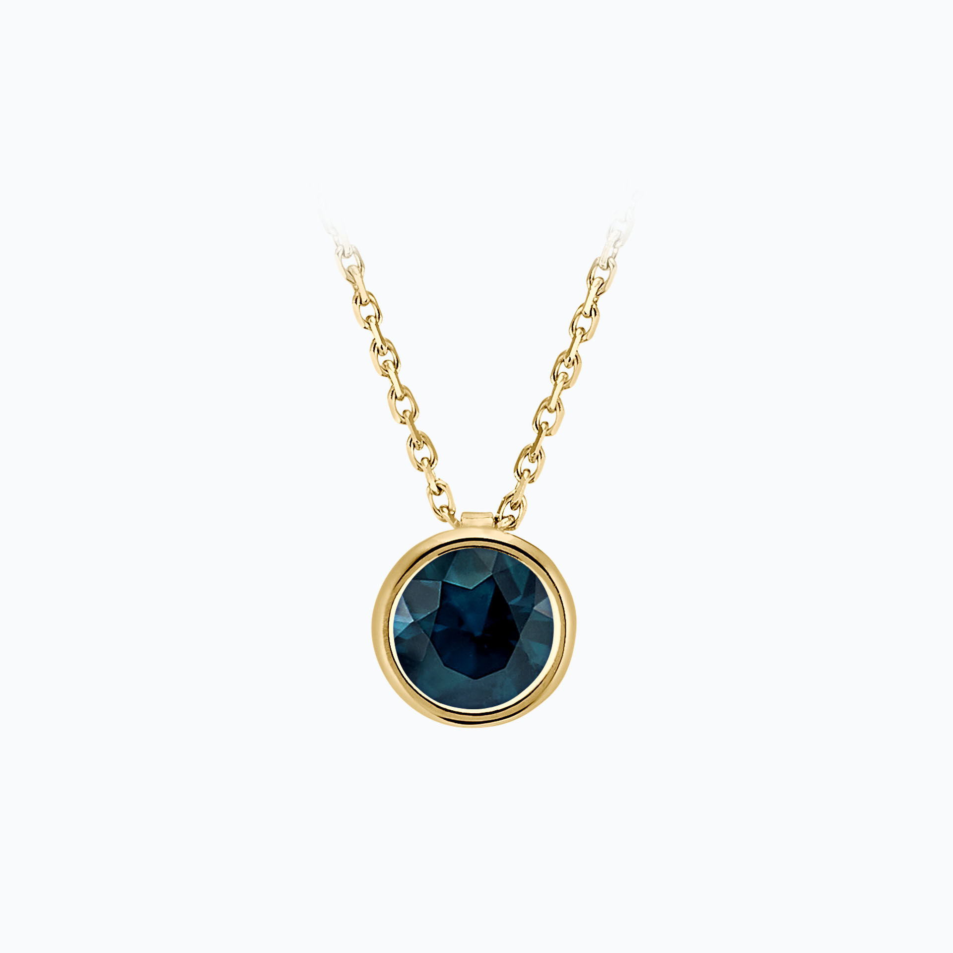 Collier Nymphéa Topaze Blue London