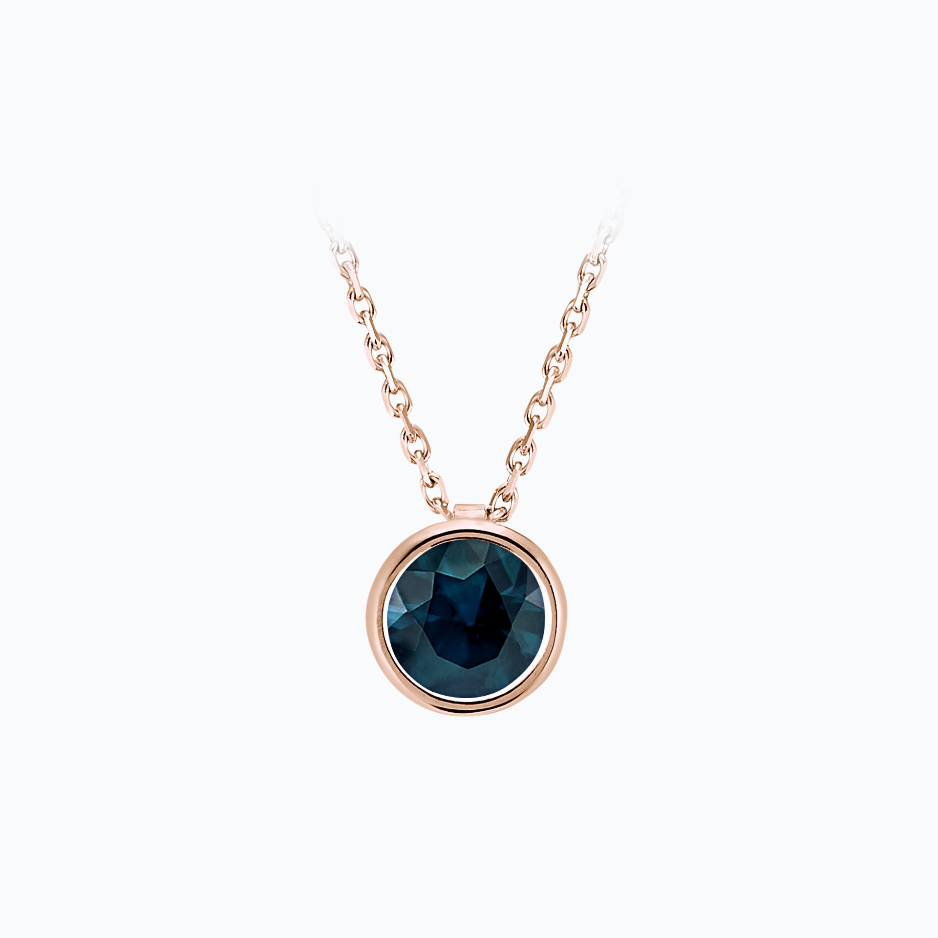 Collier Nymphéa Topaze Blue London
