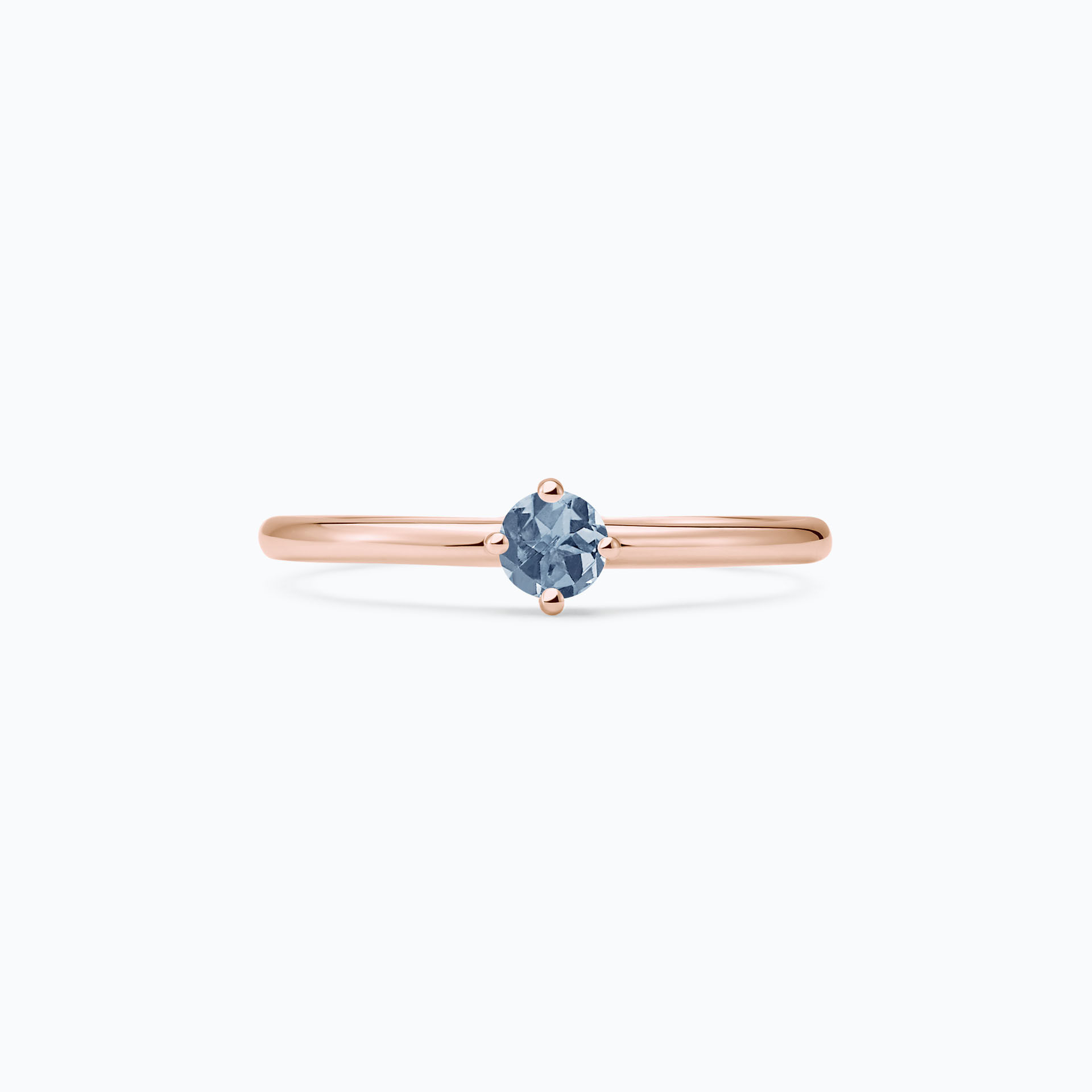 Solitaire Alva Saphir Bleu Tendre 3.5 mm