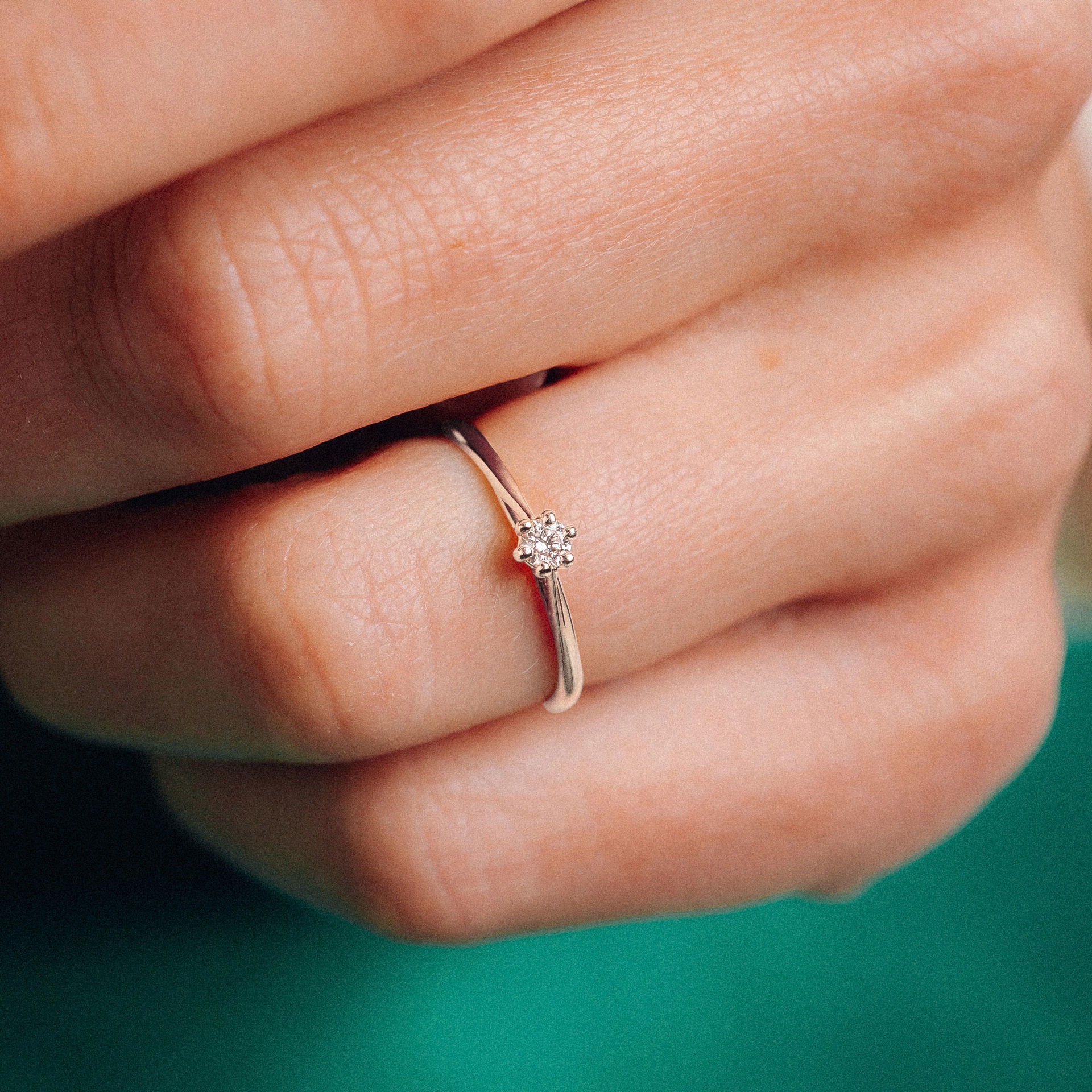 Solitaire Félicia 0.10 carat