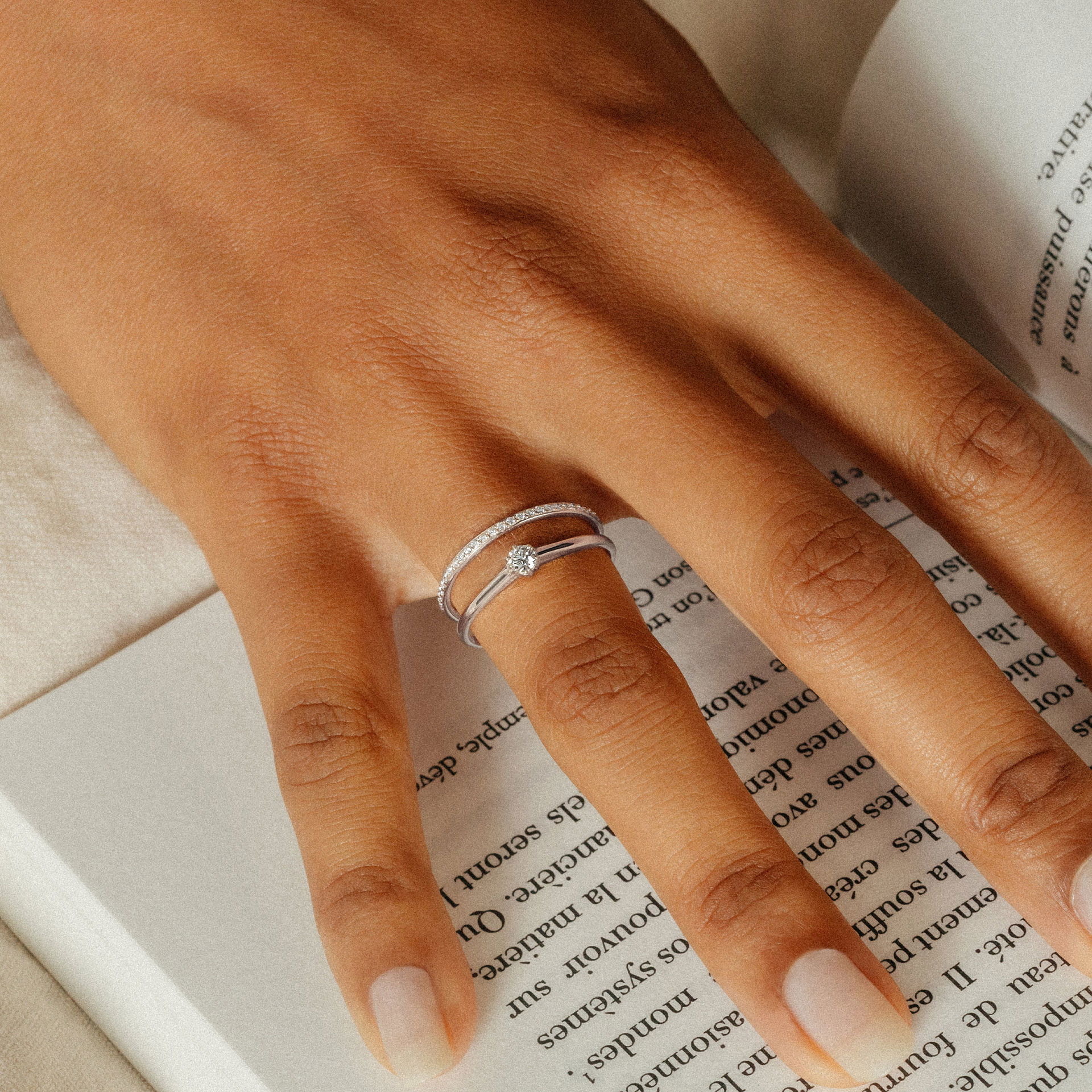Solitaire Félicia 0.10 carat