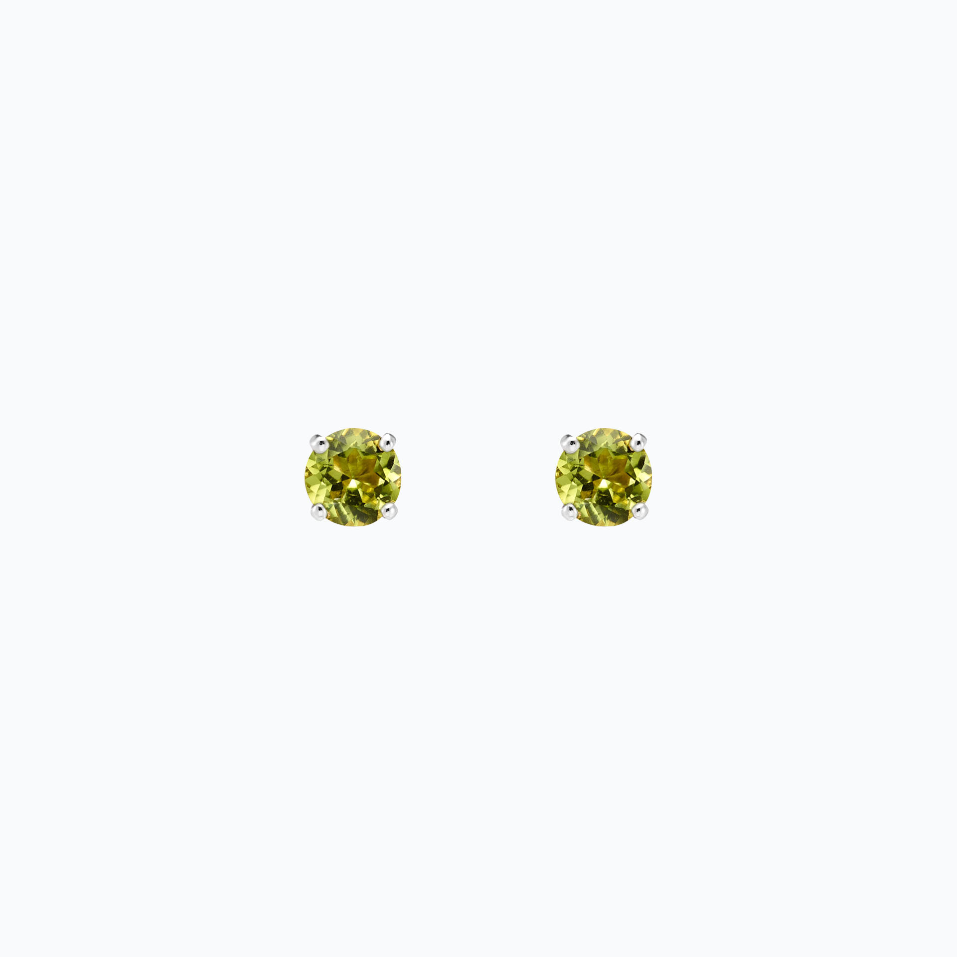 Boucles Alva Péridot 4.5 mm