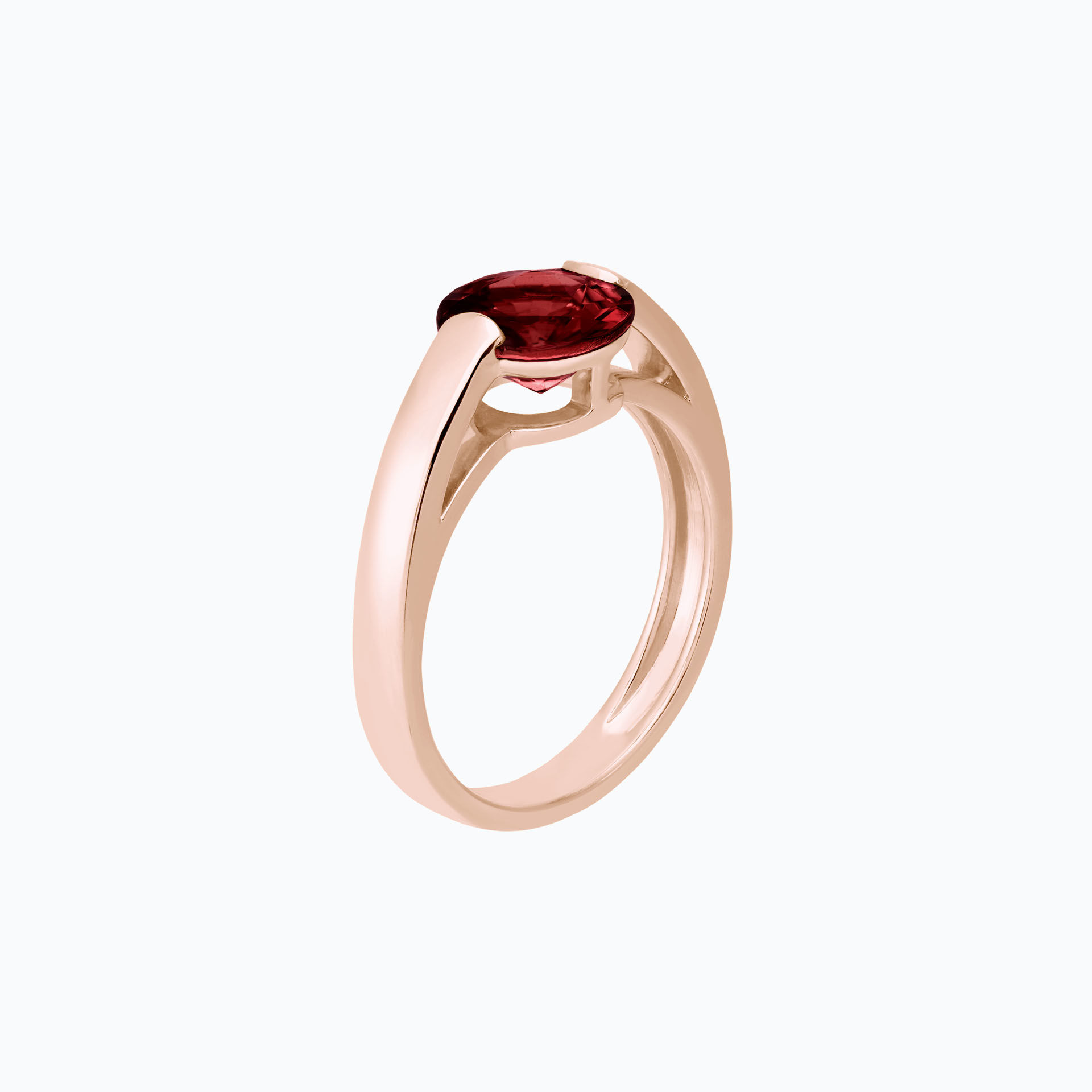 Bague Nymphéa Grenat
