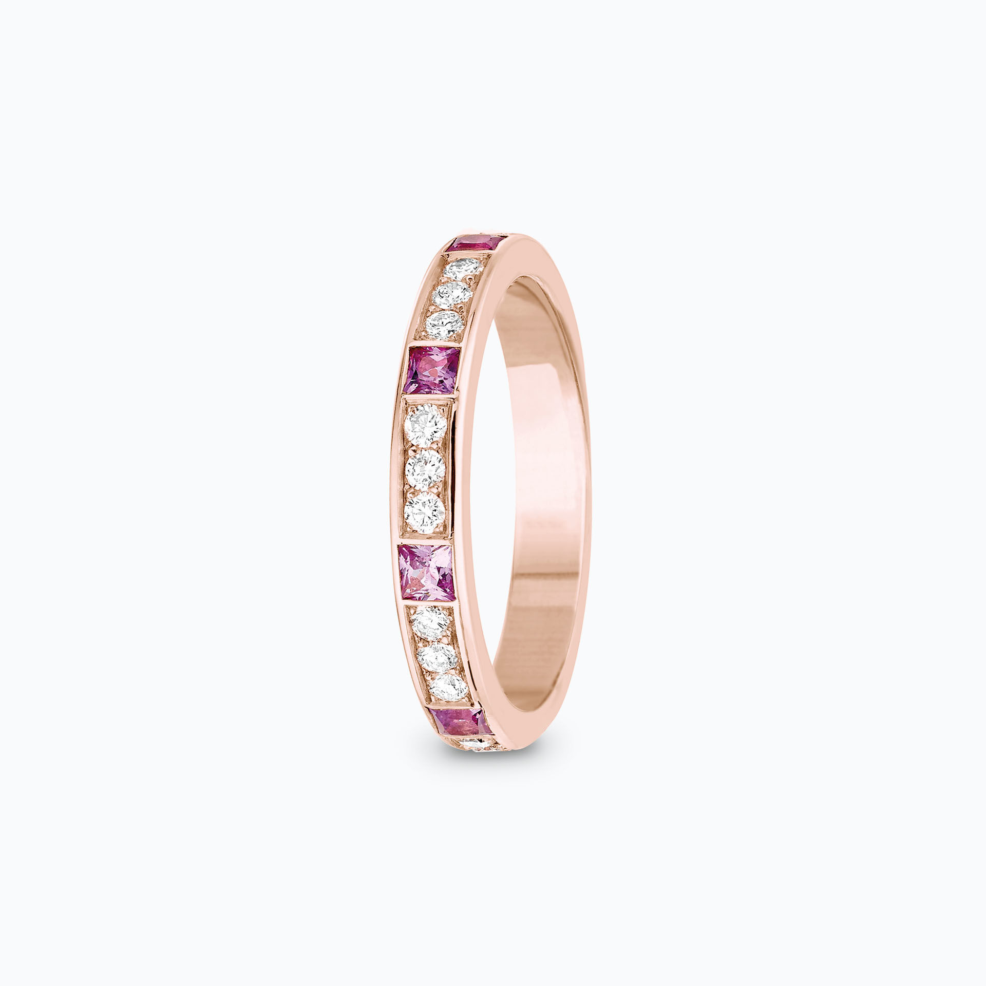 Alliance Ruban Saphir Rose Princesse