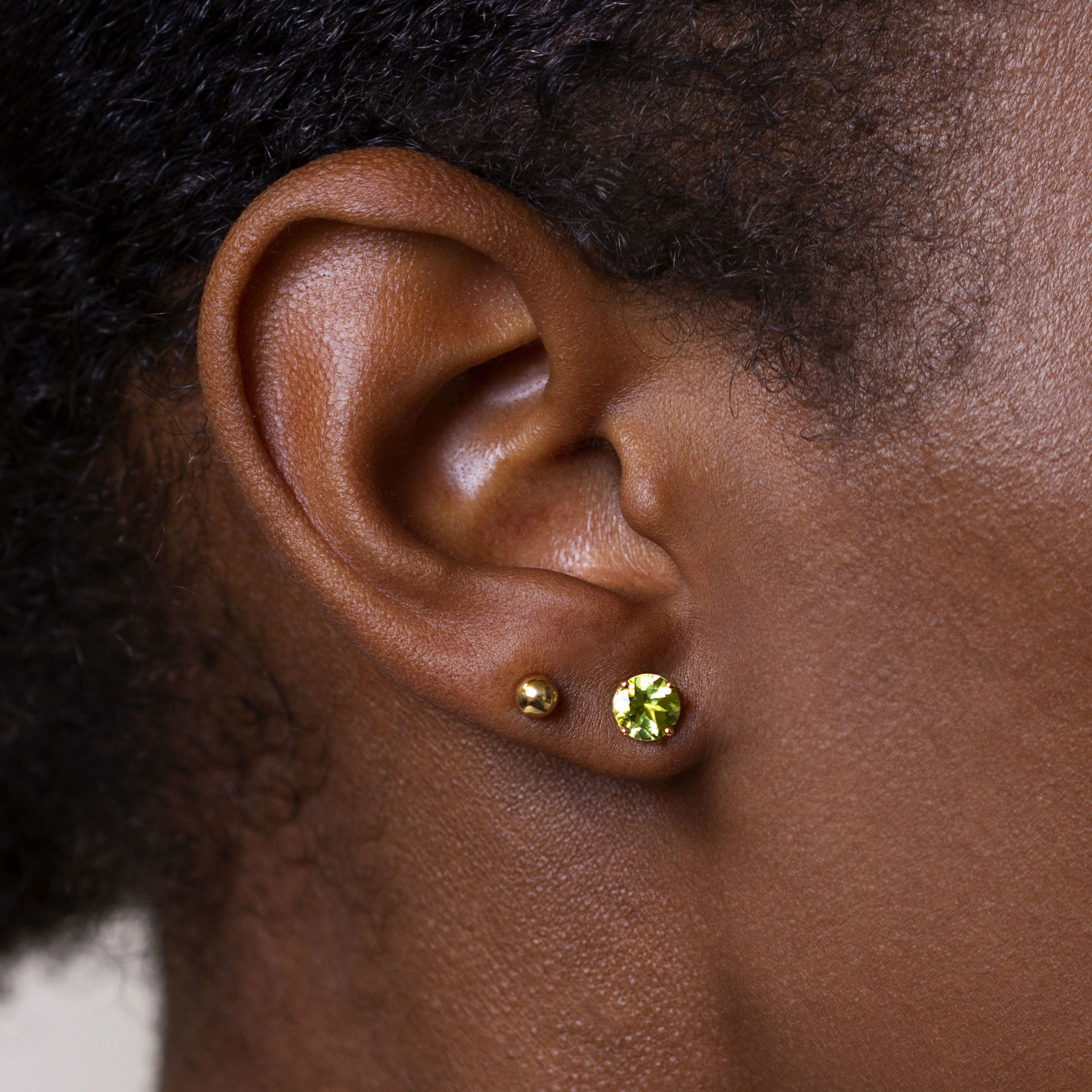 Boucles Alva Péridot 6 mm
