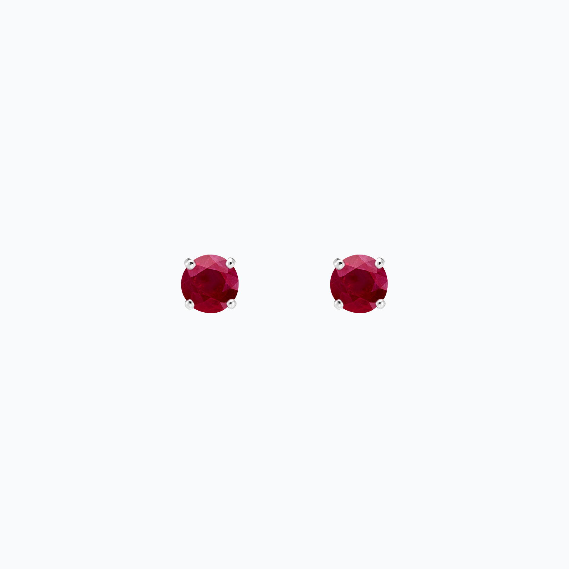 Boucles Alva Rubis 4.5 mm
