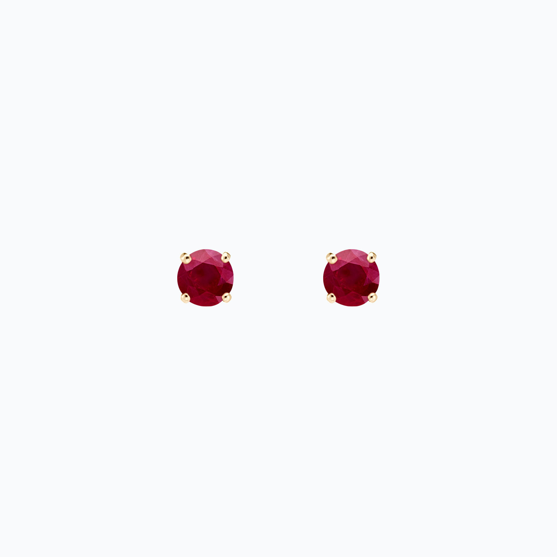Boucles Alva Rubis 4.5 mm