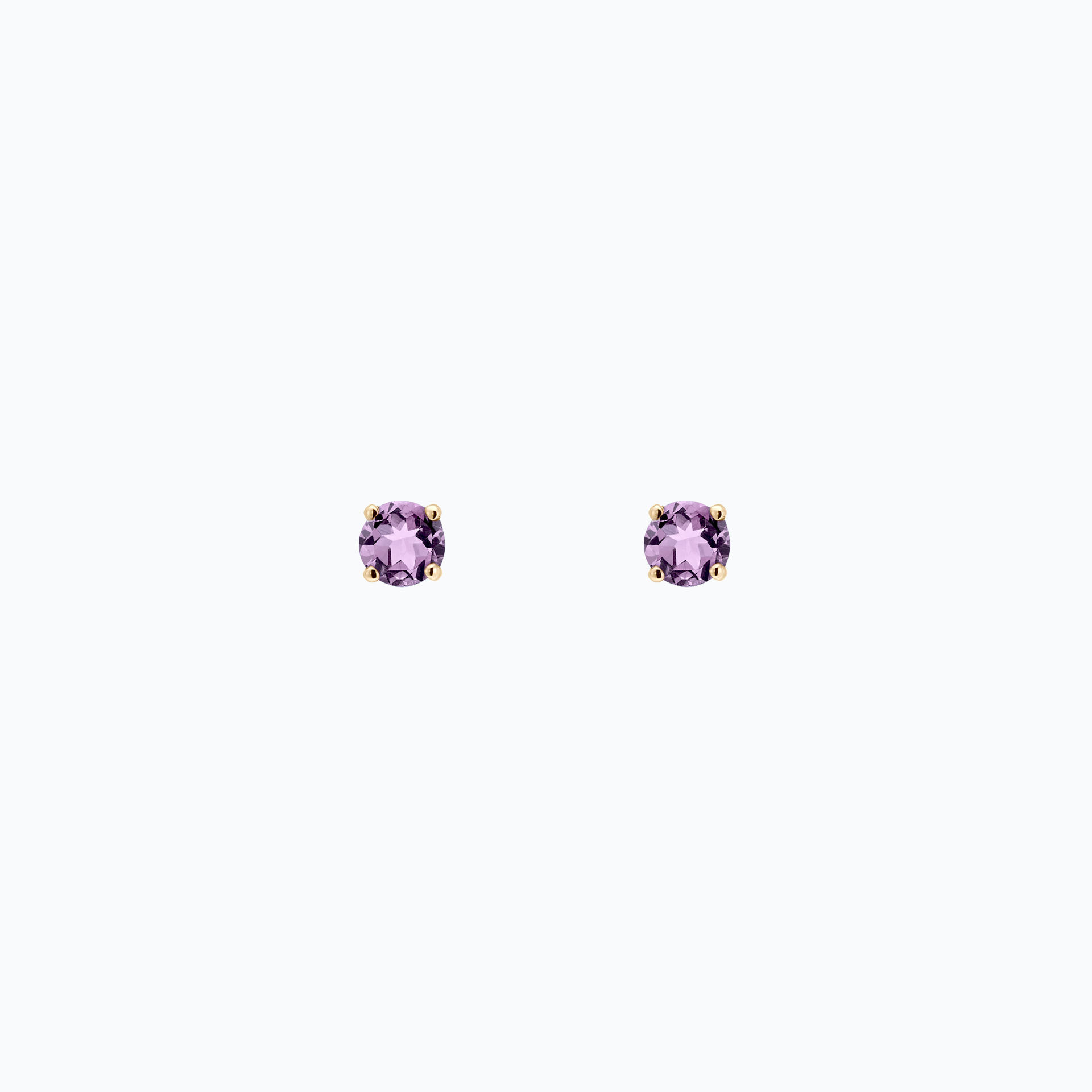 Boucles Alva Saphir Mauve 3.5 mm