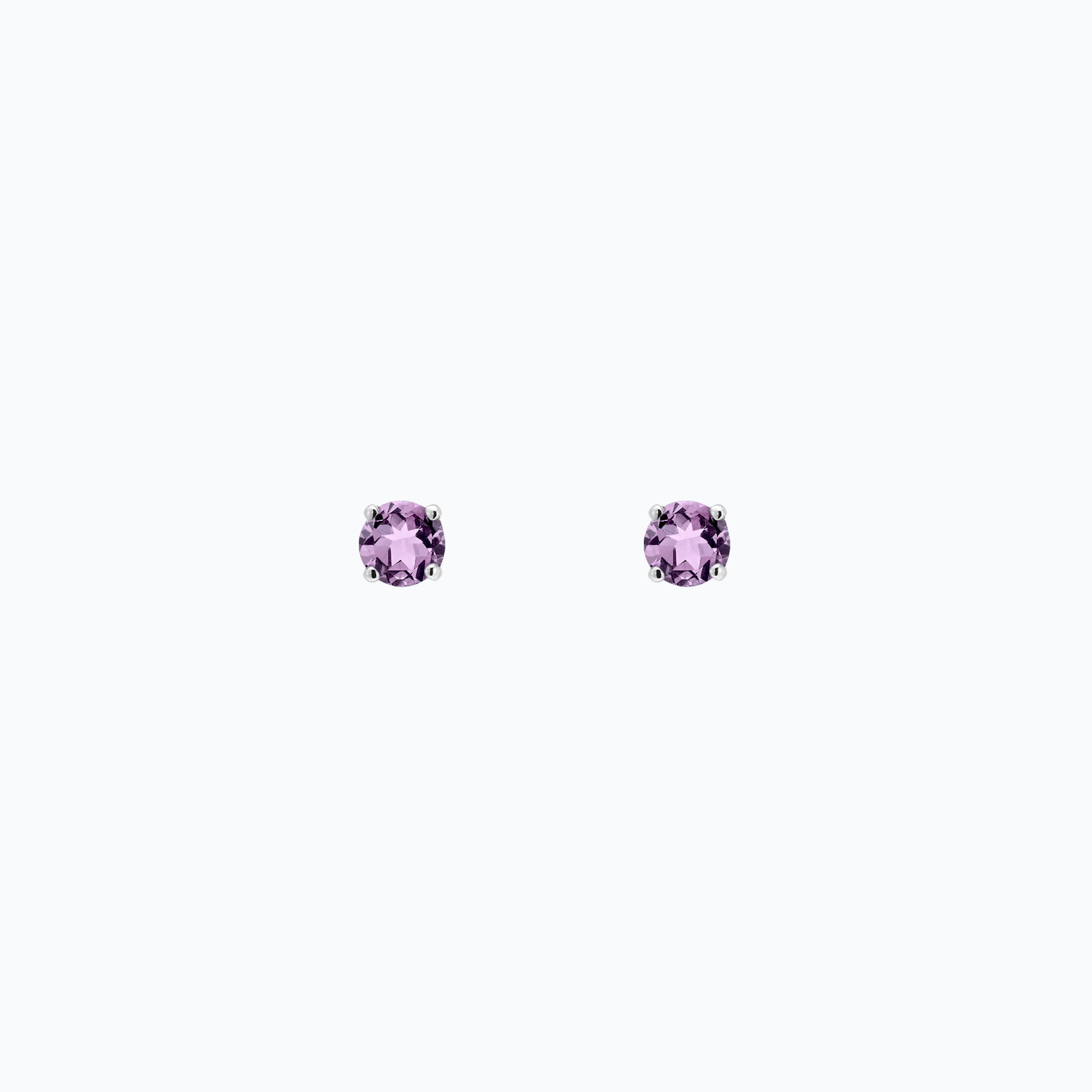 Boucles Alva Saphir Mauve 3.5 mm