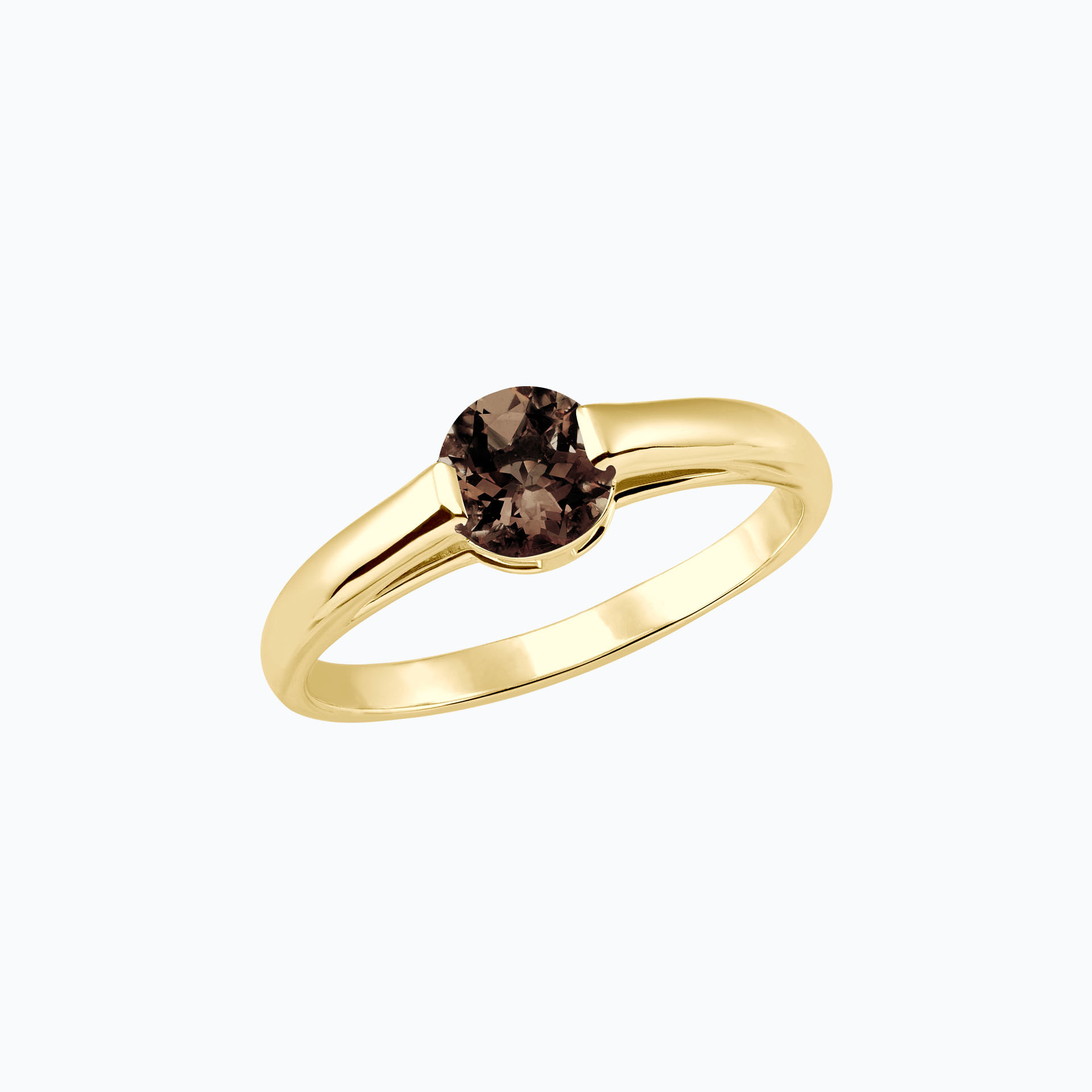 Bague Nymphéa Petite Quartz fumé