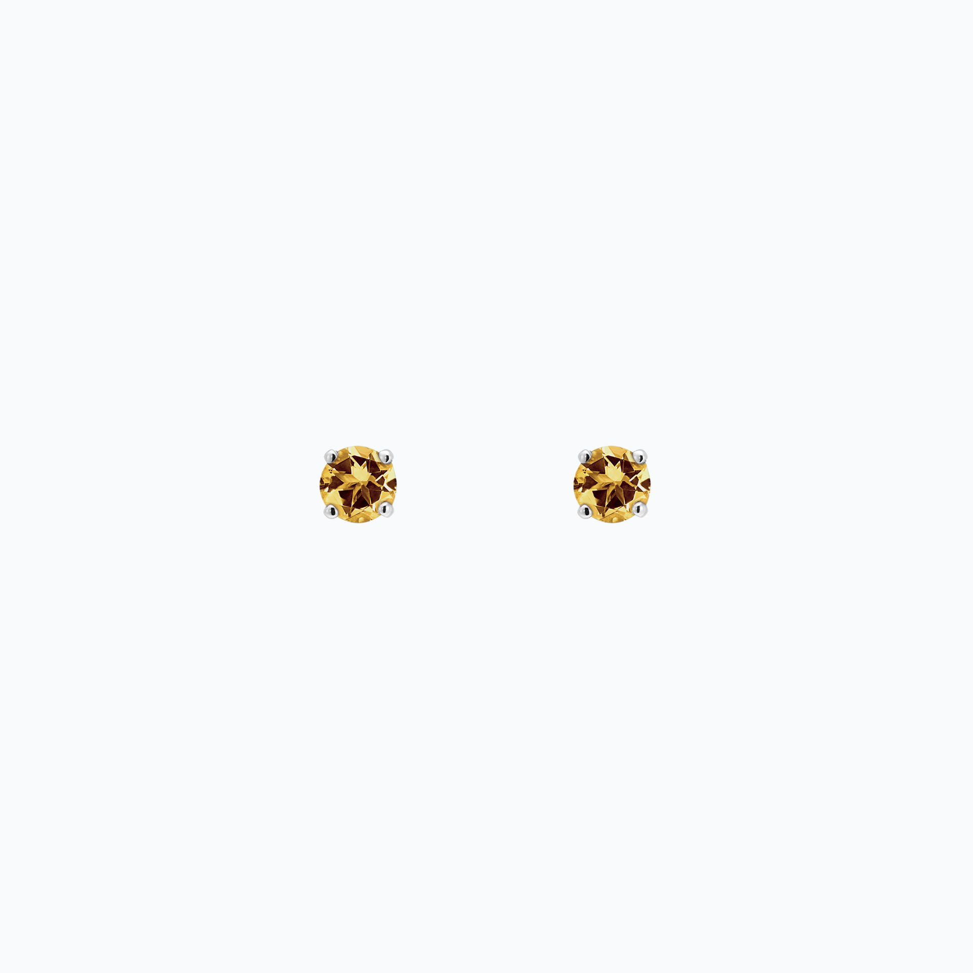 Boucles Alva Saphir Jaune Tournesol 3.5 mm