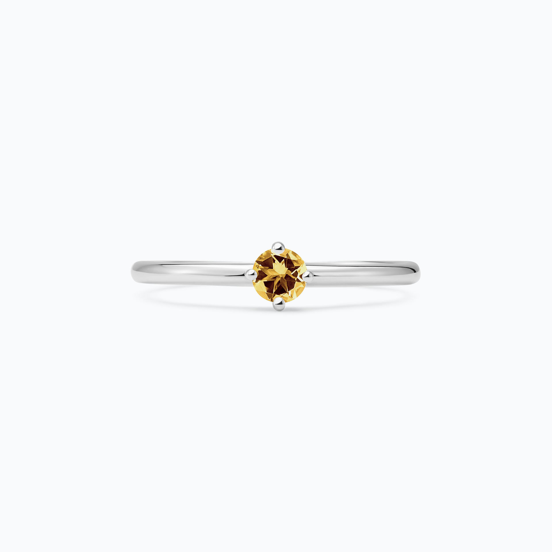 Solitaire Alva Saphir Jaune Tournesol 3.5 mm