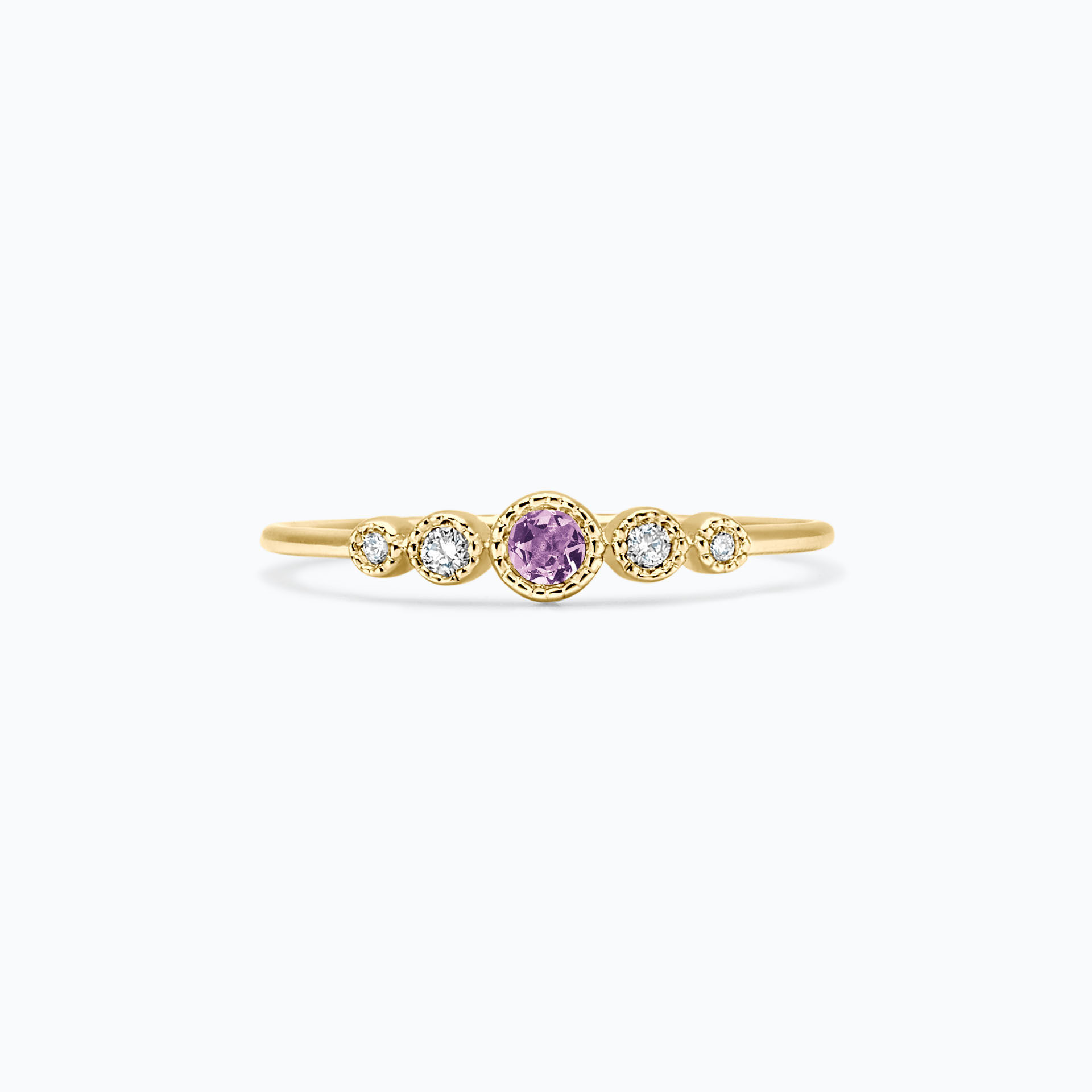 Solitaire Léa Millegrain Saphir Mauve