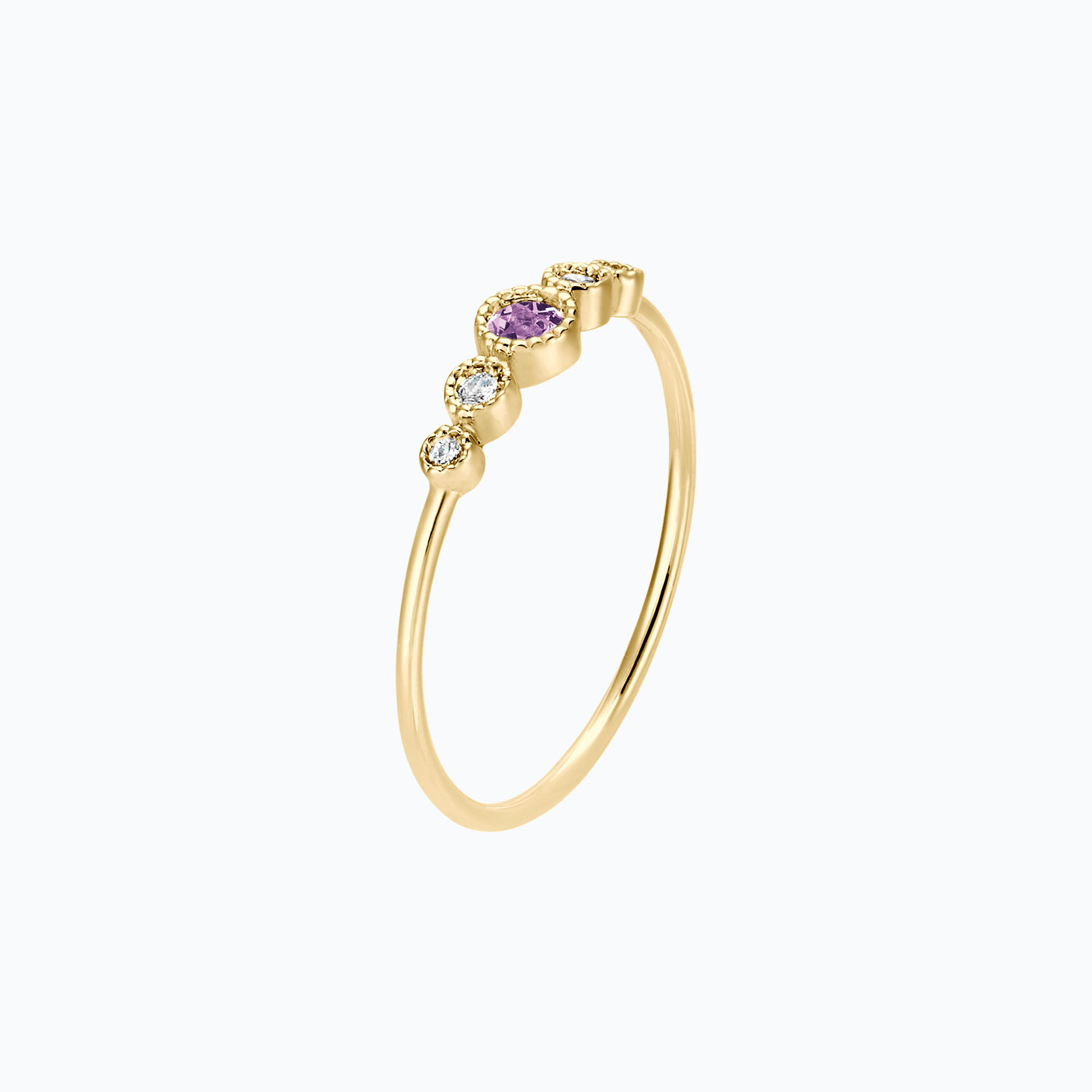 Solitaire Léa Millegrain Saphir Mauve