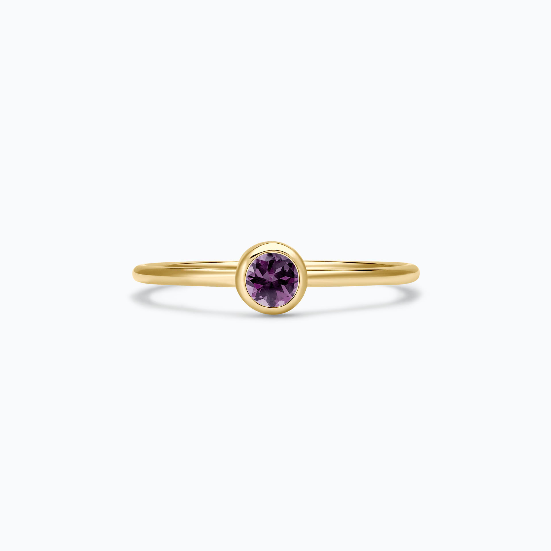 Solitaire Harmony Saphir Violet 3.5 mm
